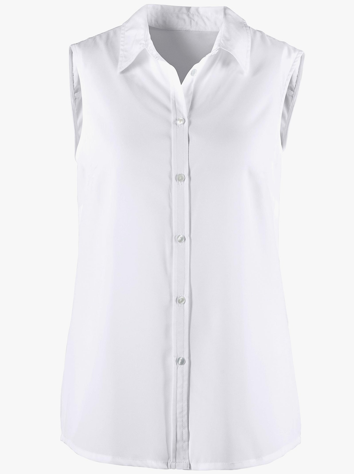 Mouwloze blouse - wit