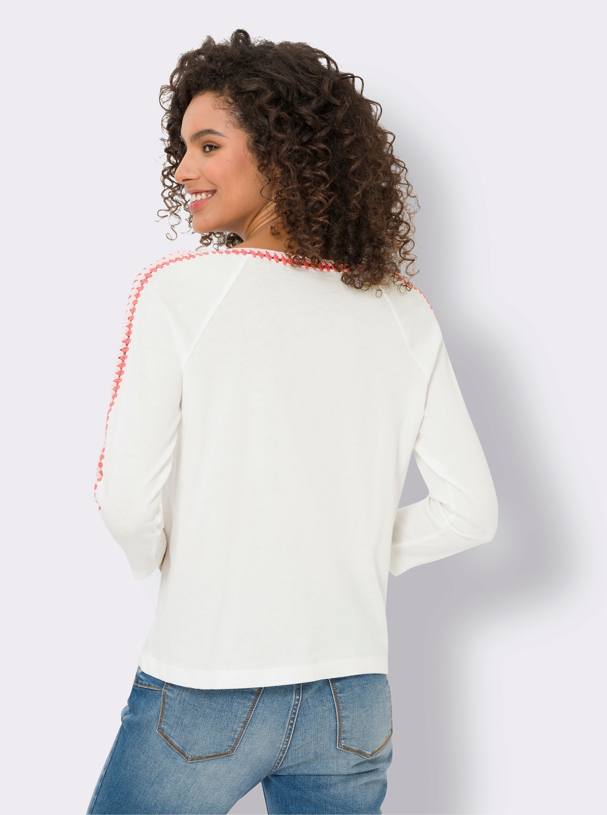 heine Shirt met 3/4-mouw - wit