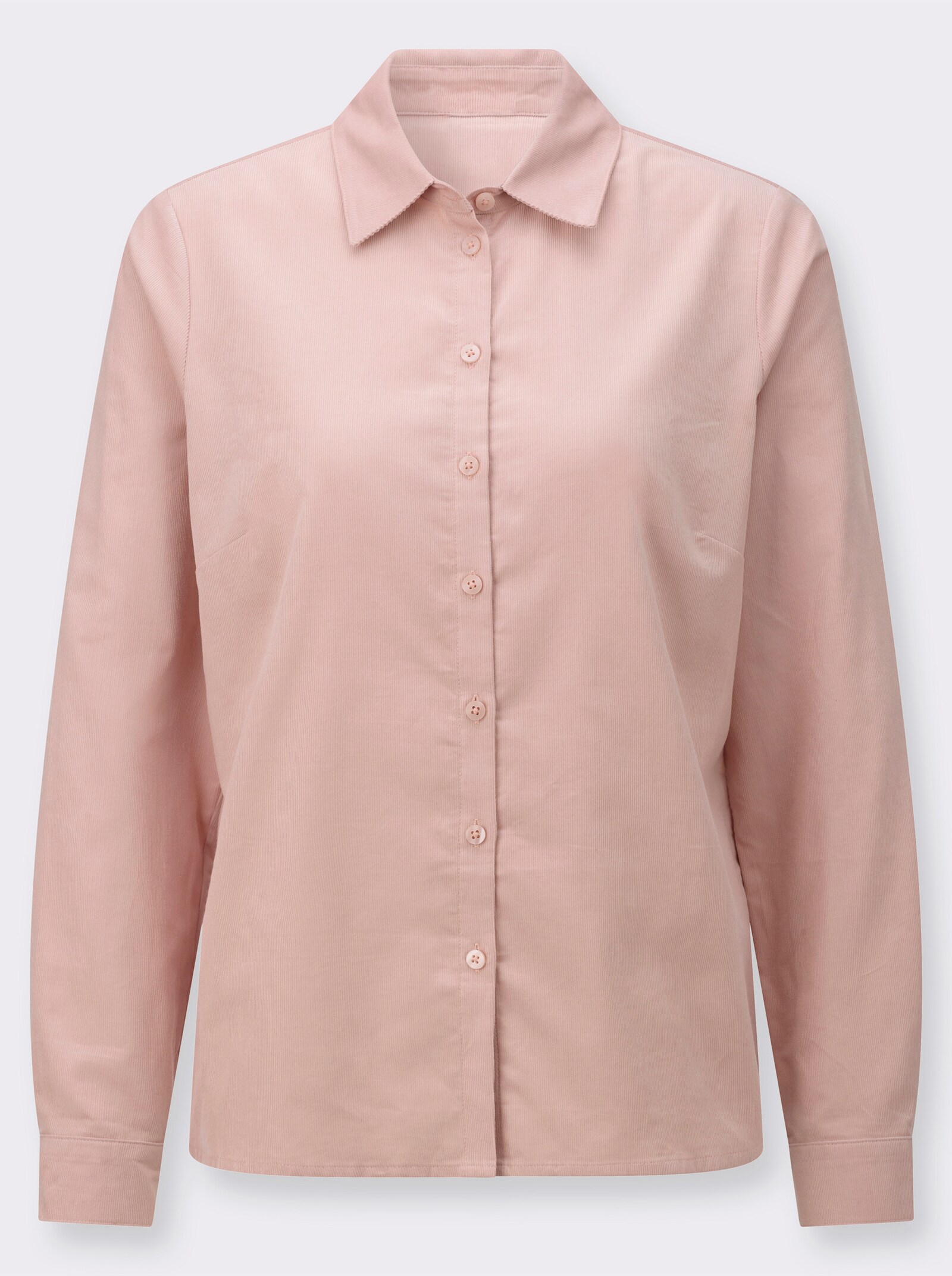 Hemdbluse aus weichem Baby-Cord - puder