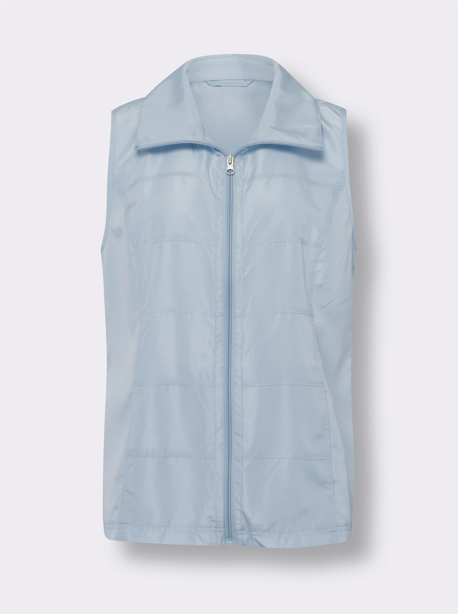Weste mit Reissverschluss - hellblau