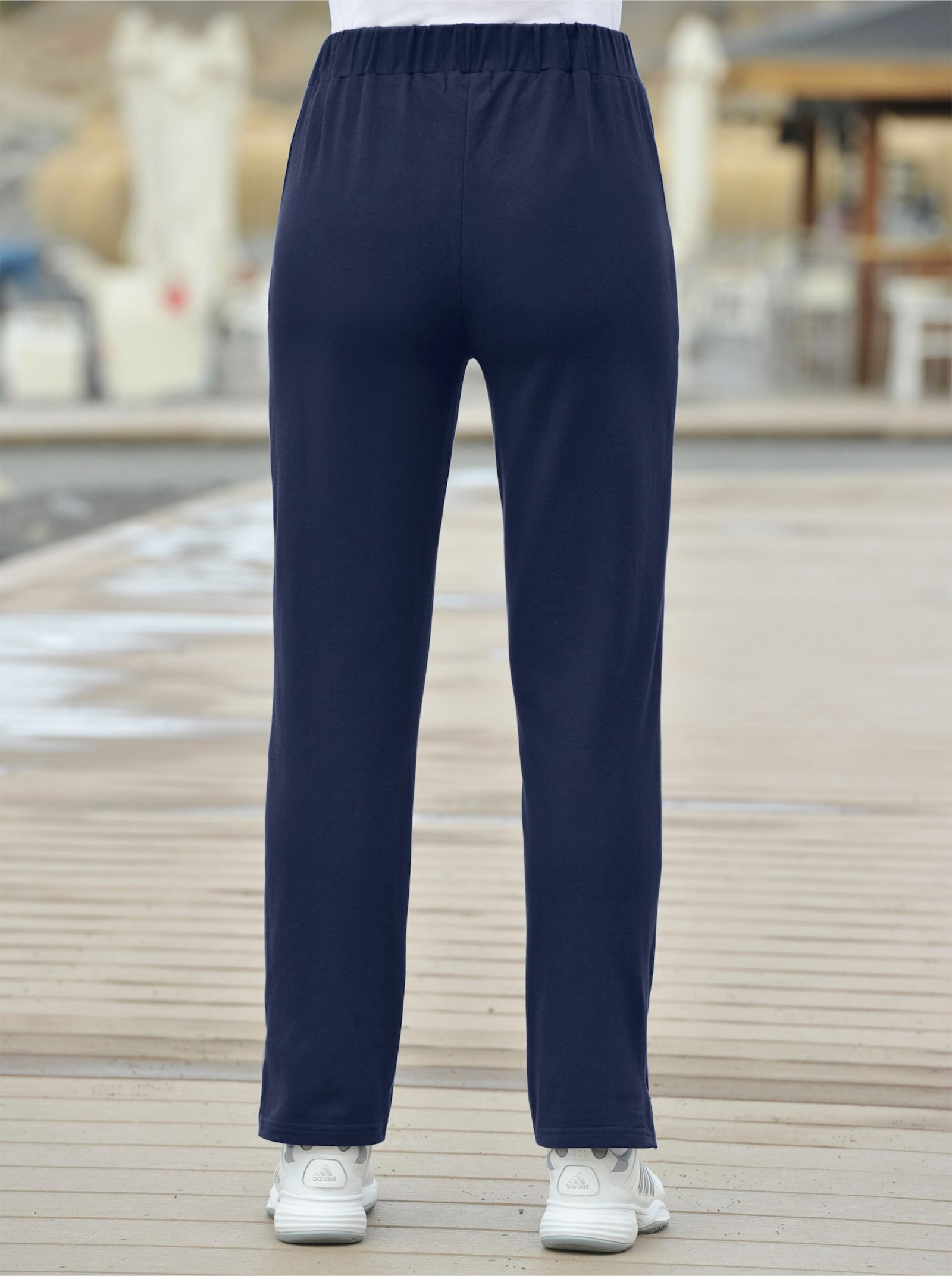 Catamaran Sports Freizeithose mit langem Reißverschluss seitlich - marine