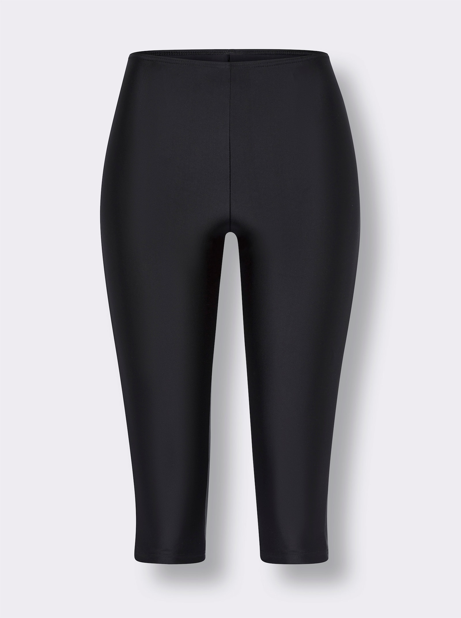 Bade-Capri mit Rundum-Dehnbund - schwarz