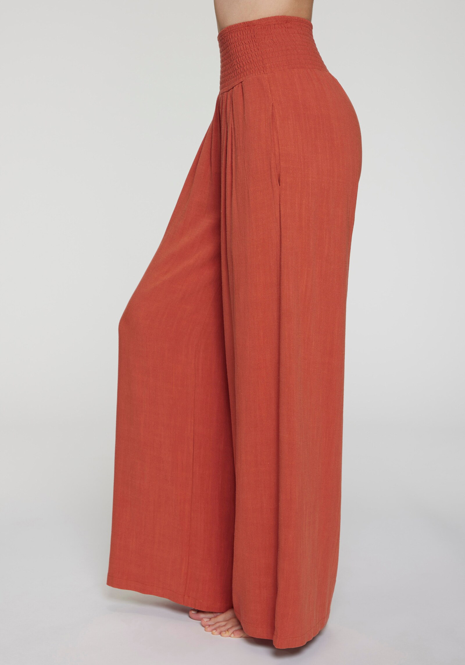 French Connection Pantalon en lin - couleur rouille