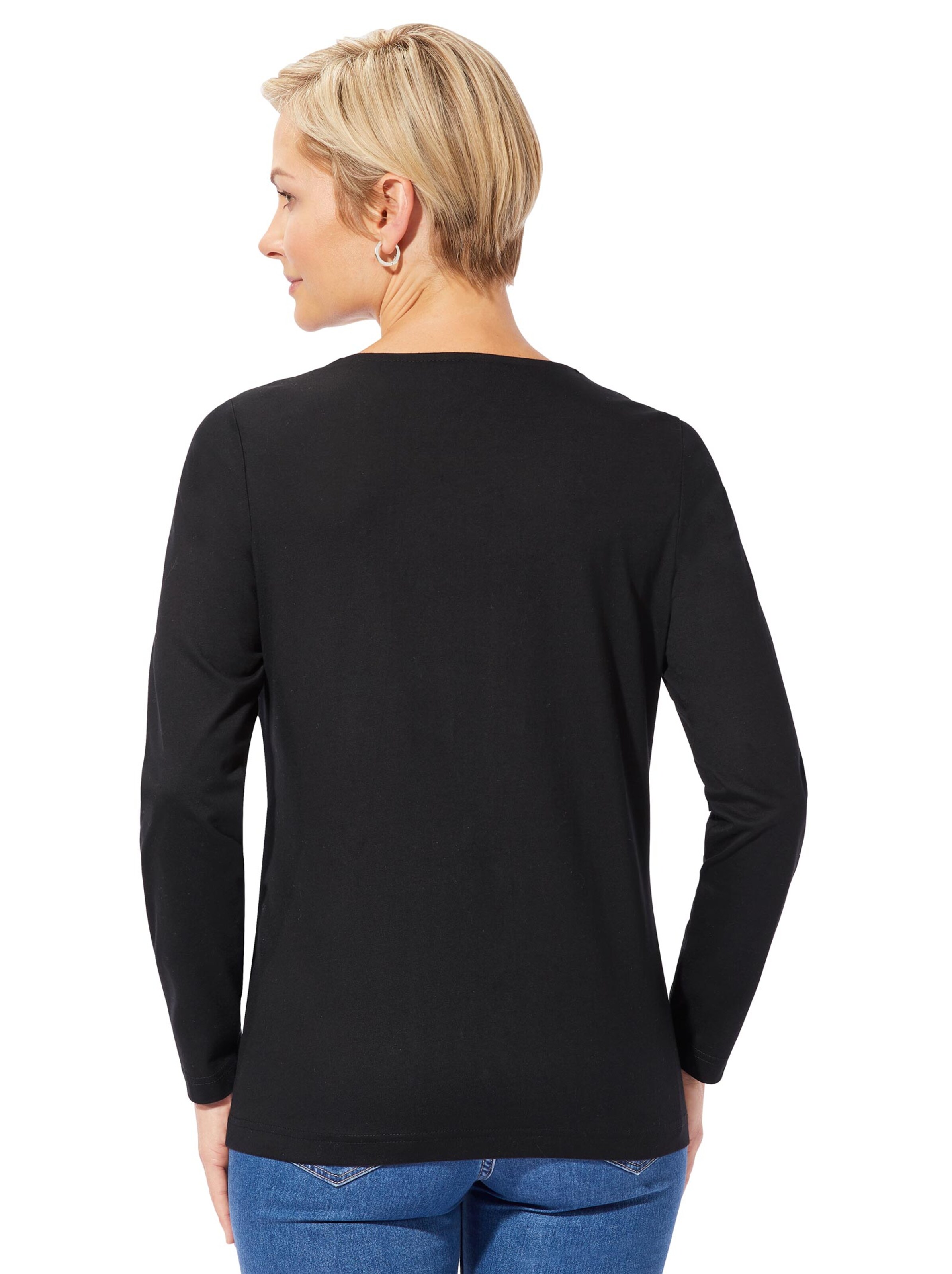 Shirt - schwarz-gemustert