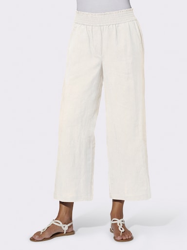 Kalhoty culotte - ecru