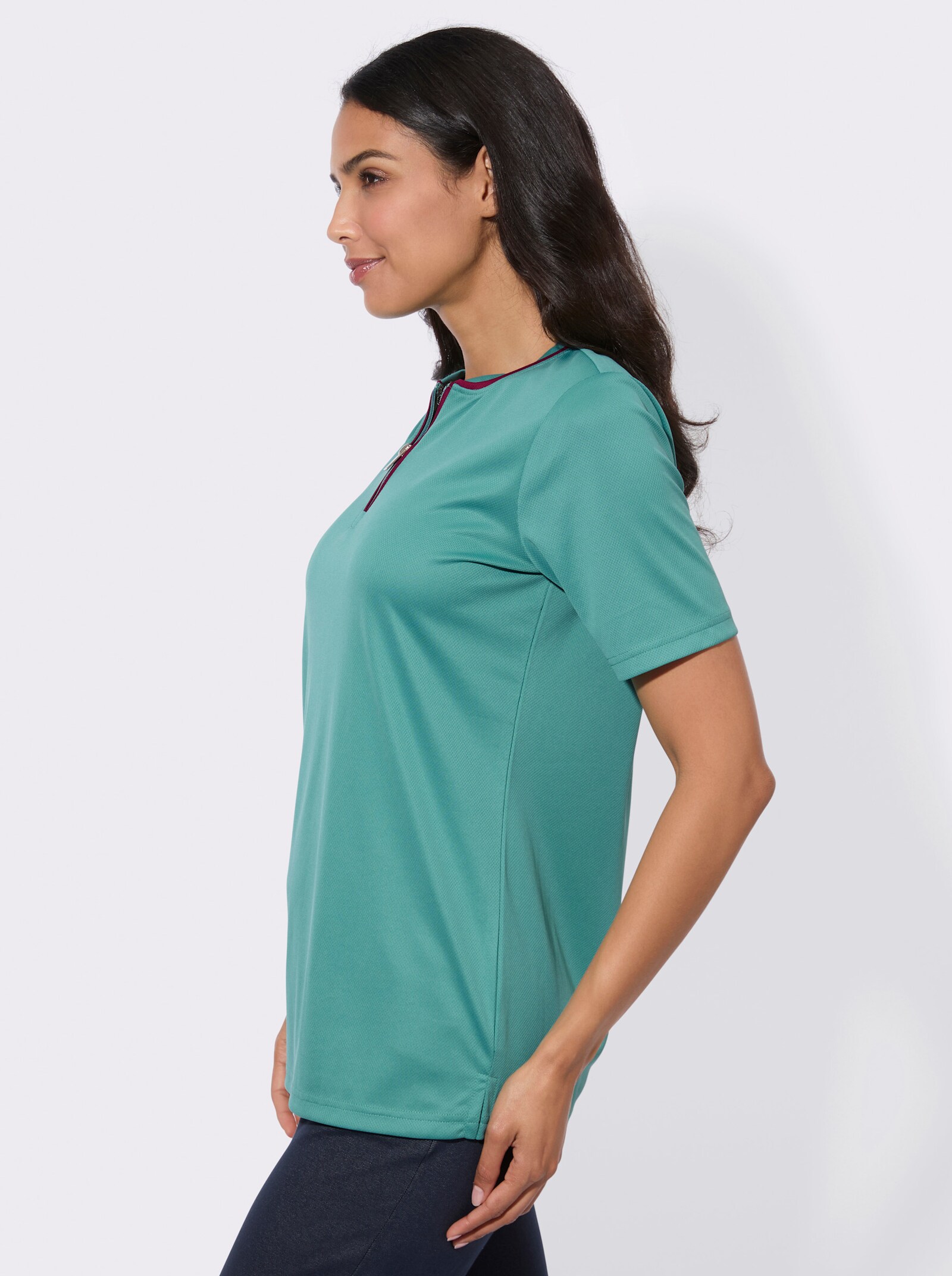 Funktionsshirt in atmungsaktiver Qualität - salbei