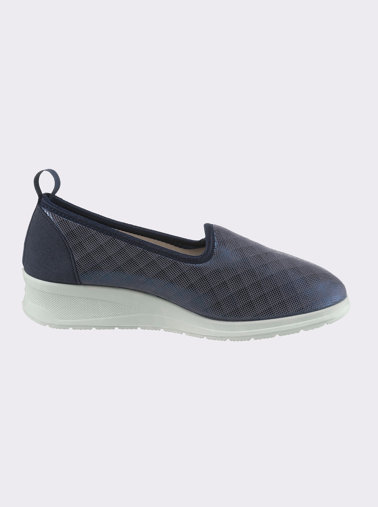 airsoft comfort+ Slipper - marine-kariert