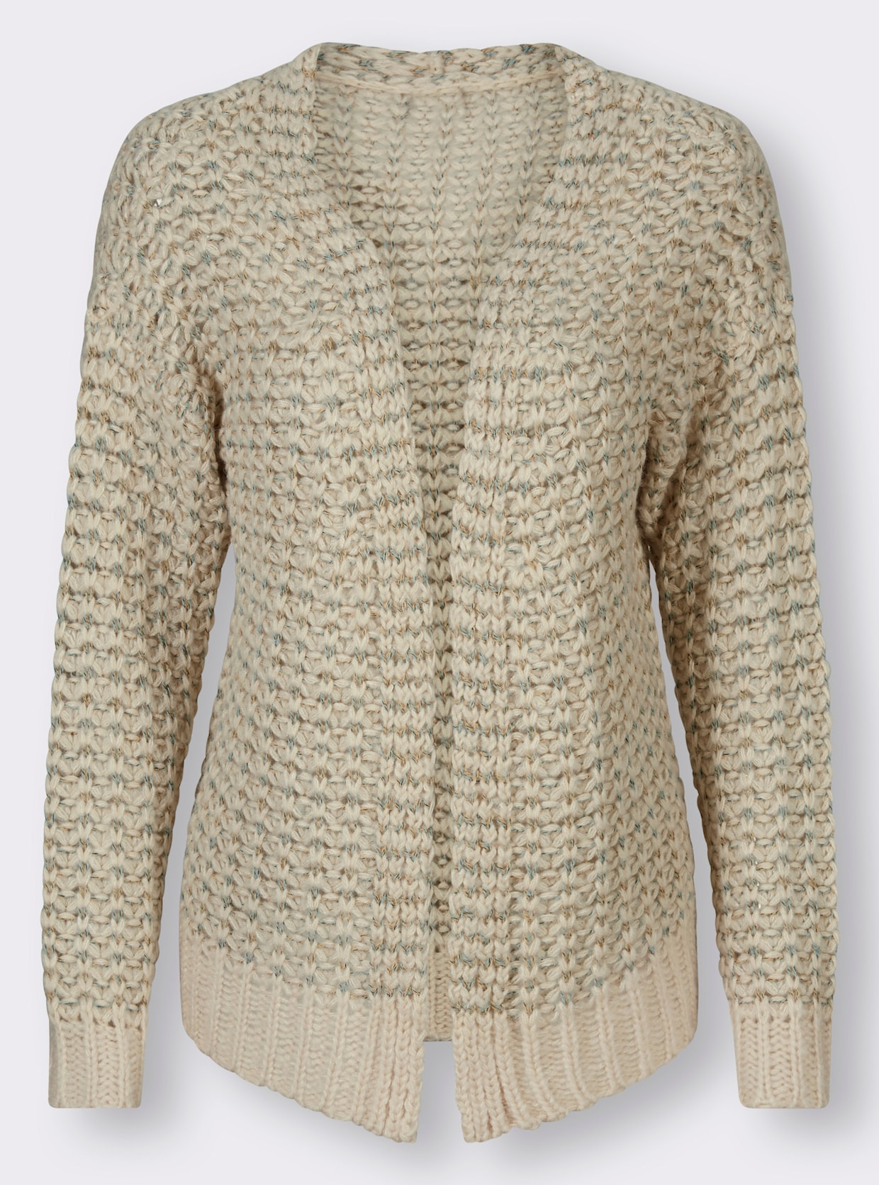 heine Cardigan - sand-jade-gemustert