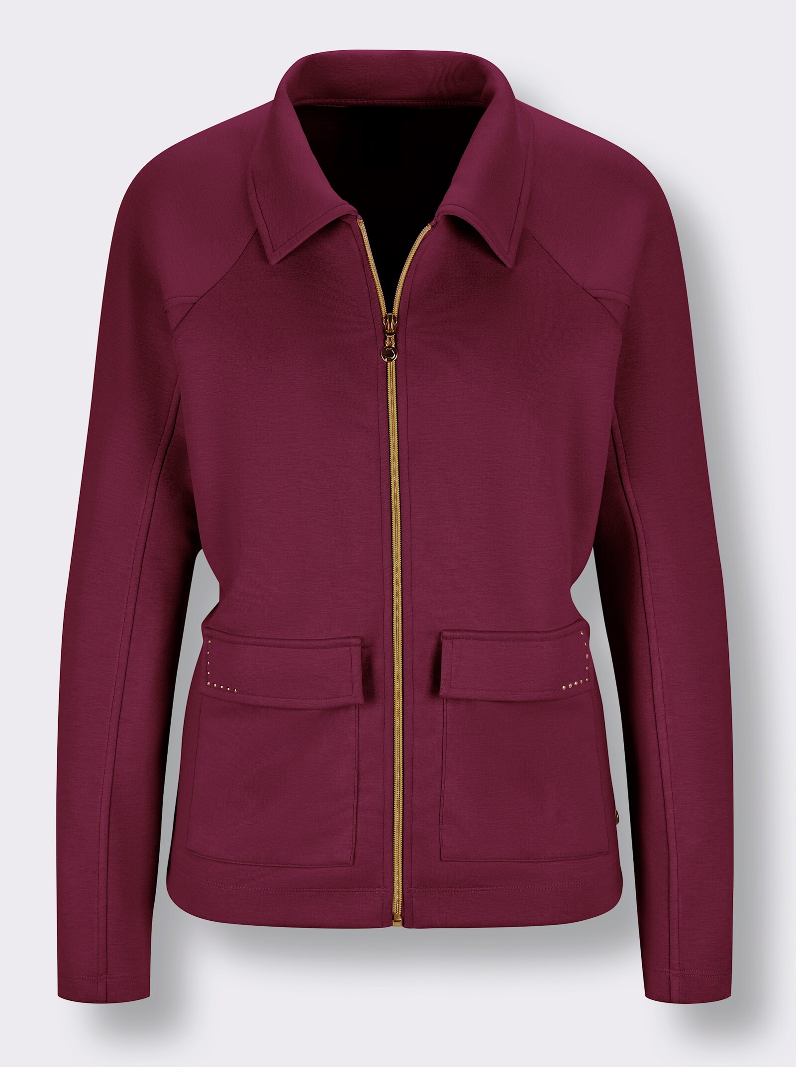 CREATION L PREMIUM Jacke mit Modal - bordeaux