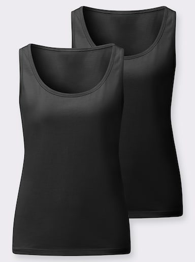 Shirttop - schwarz + schwarz