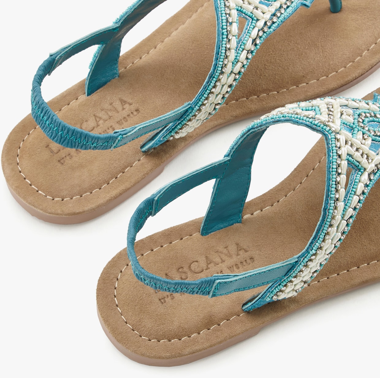 LASCANA Teenslipper - turquoise