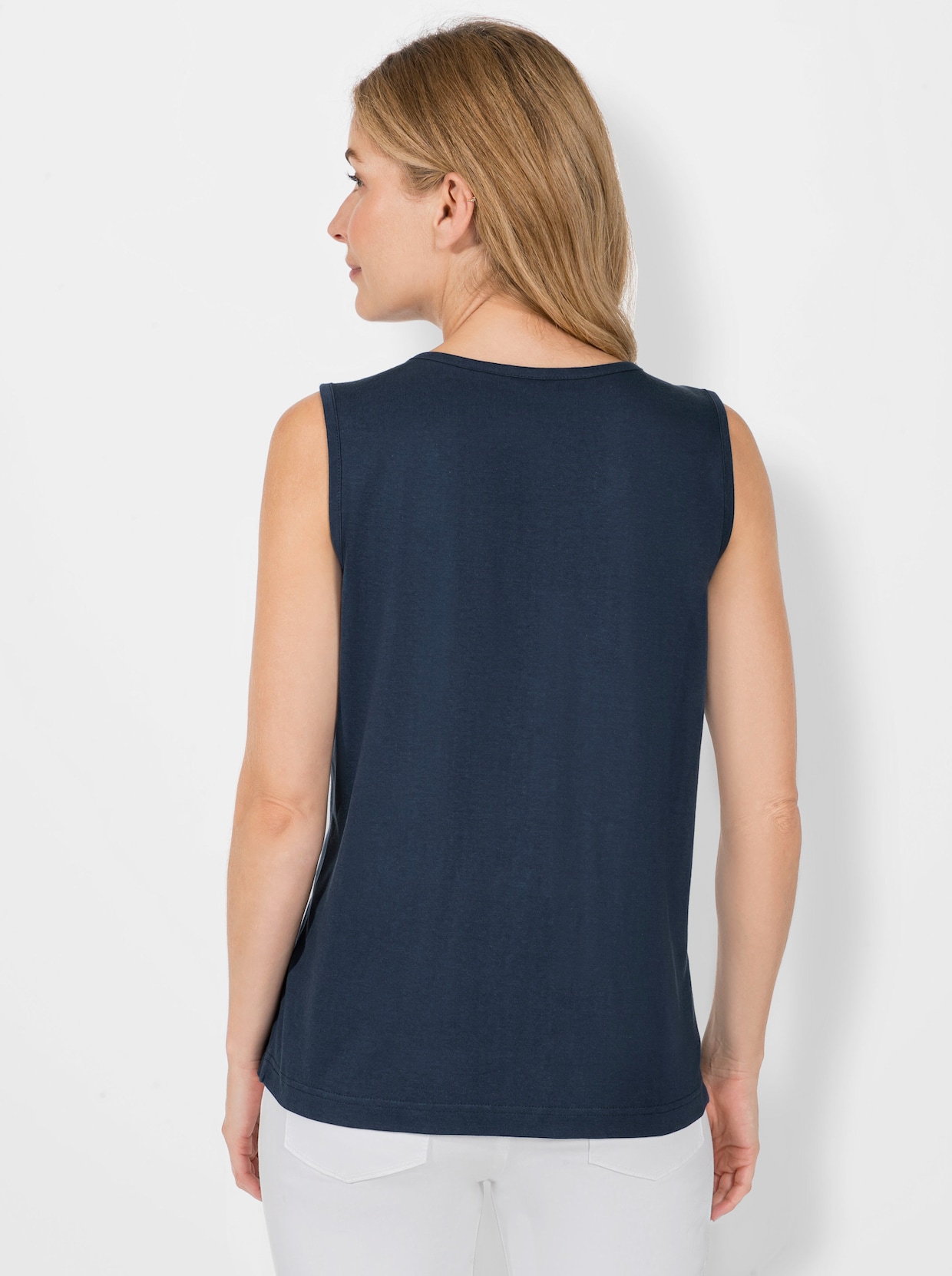 Shirttop - donkerblauw