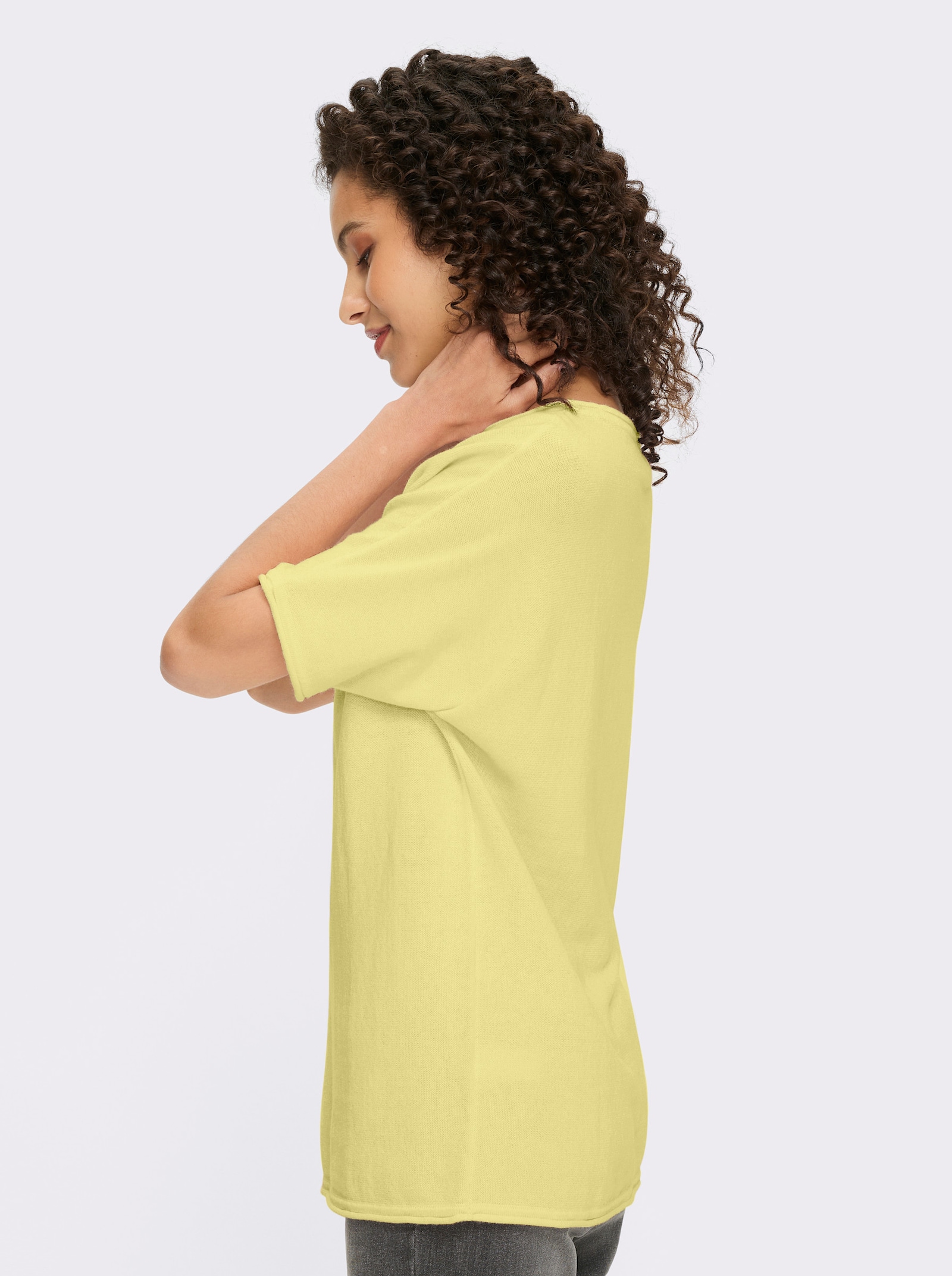 heine Pull à manches courtes avec bords roulés - vert pistache