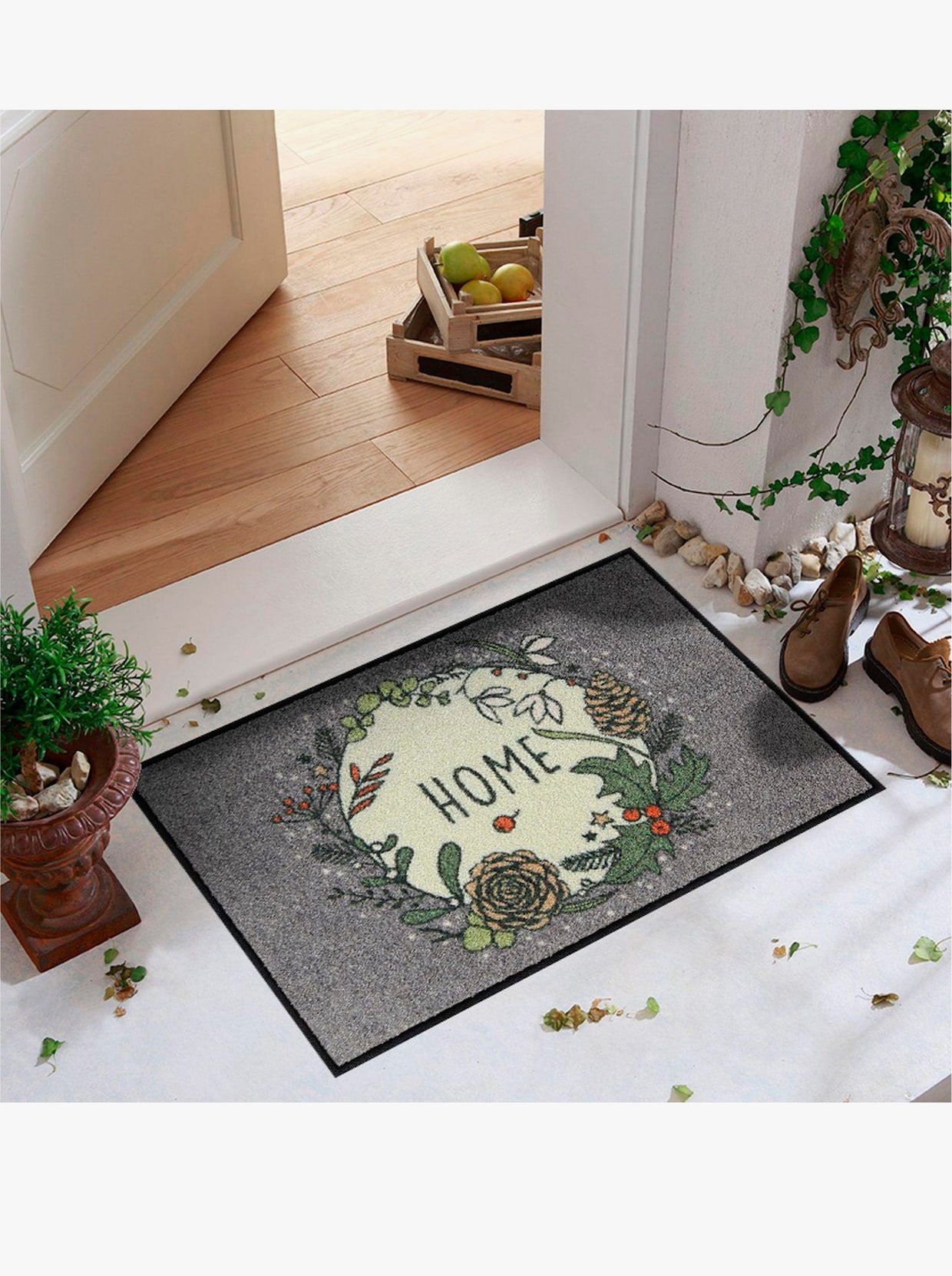 Salonloewe Fußmatte - grau-ecru