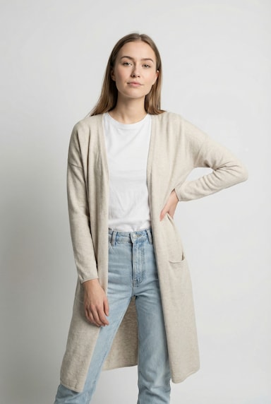 ONLY CARMAKOMA Strickjacke - nacreous cloud detail:melange