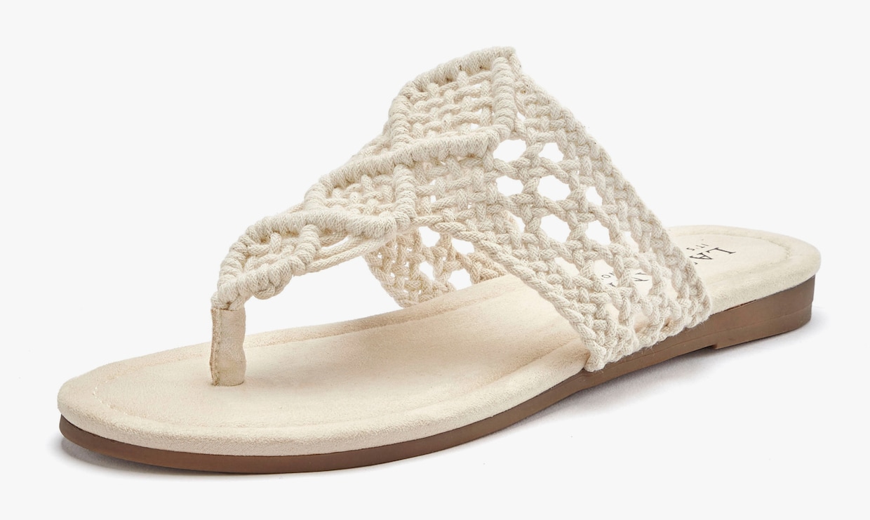 LASCANA slippers - beige