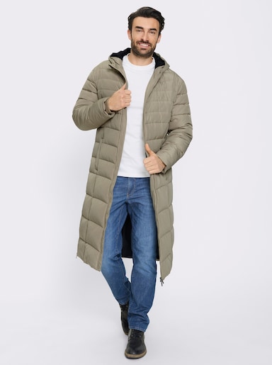 Marco Donati Longjacke mit 2-Wege-Reißverschluss - schlamm