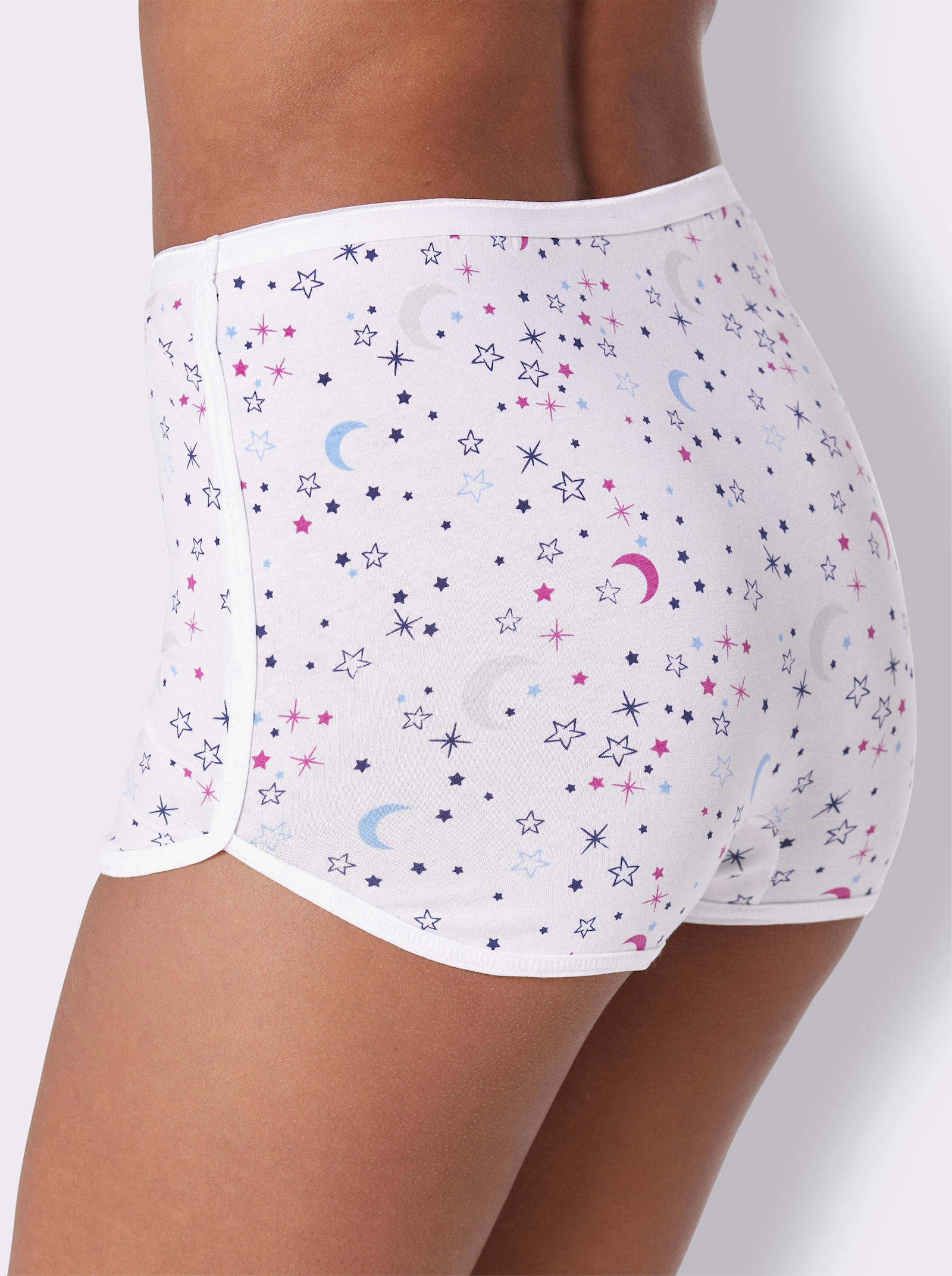 wäschepur Hipster mit Druck-Dessin - weiß-bedruckt