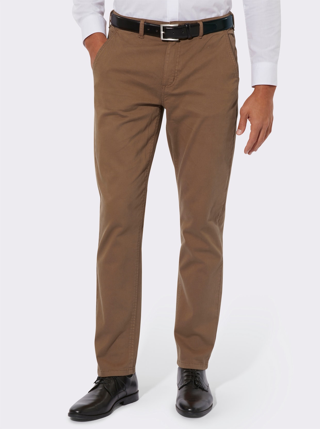Stretch-Jeans - braun