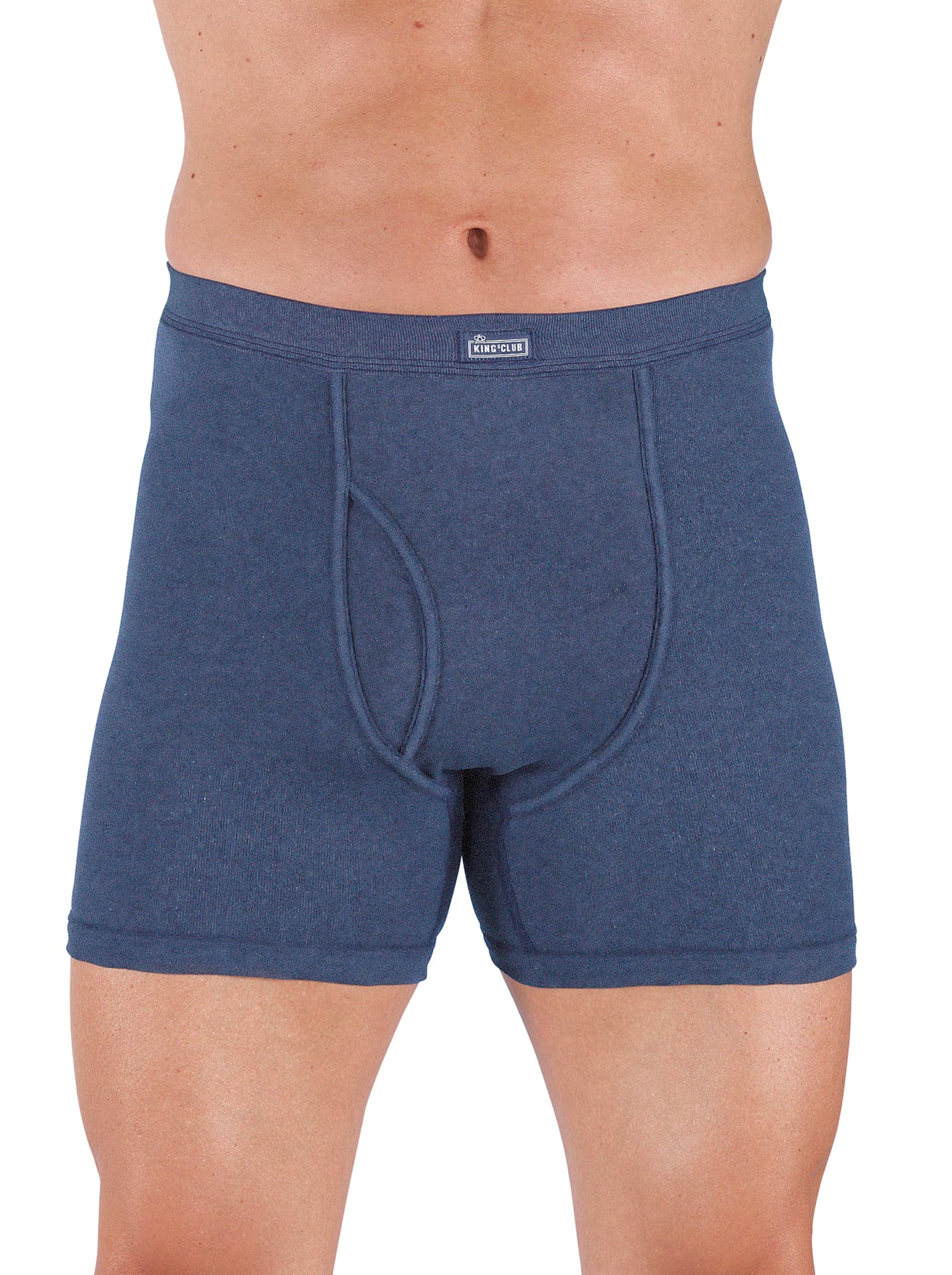 Schlüpfer - dunkelblau-meliert