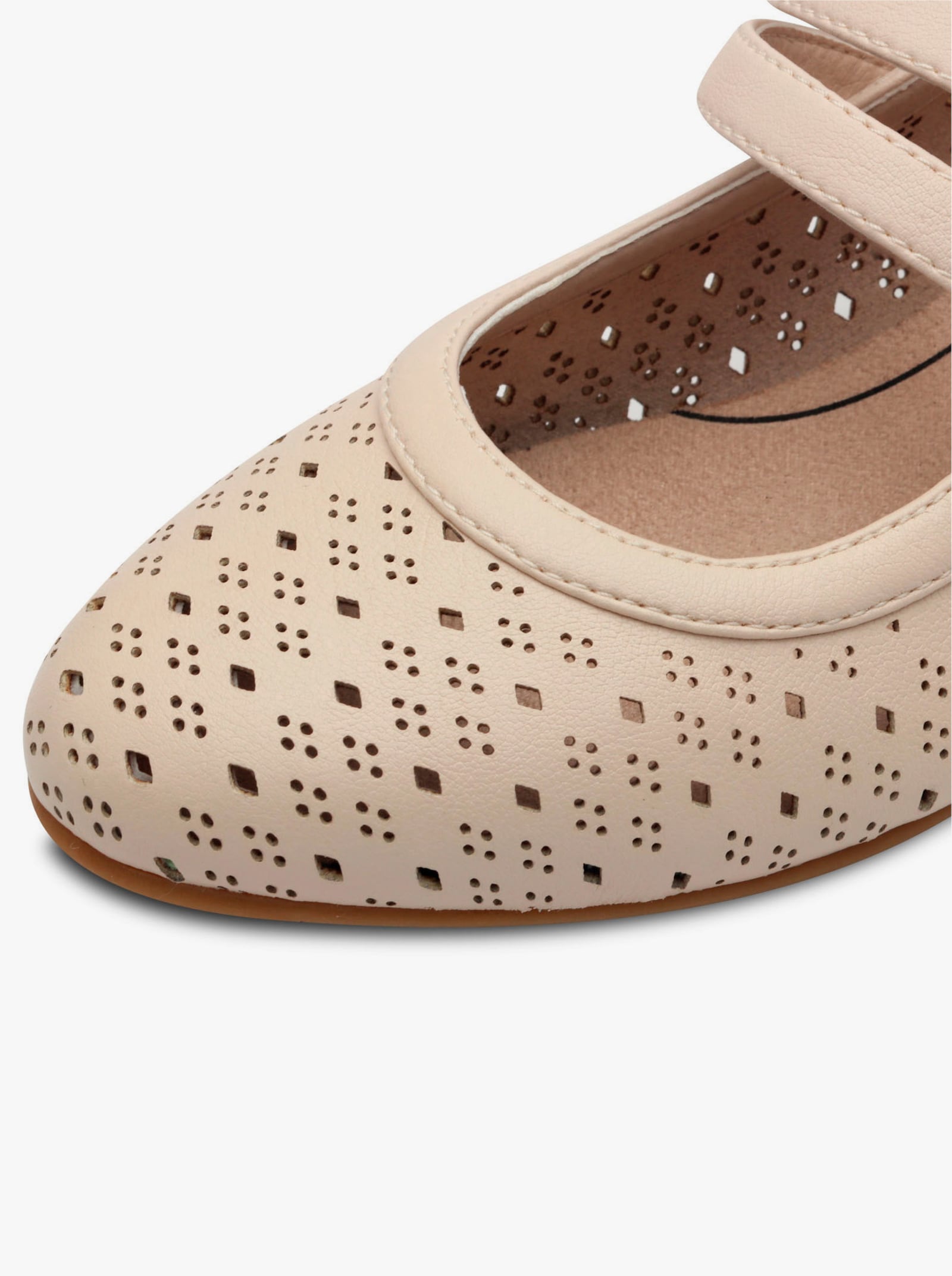 Jana Pumps mit Ristriemen - sand