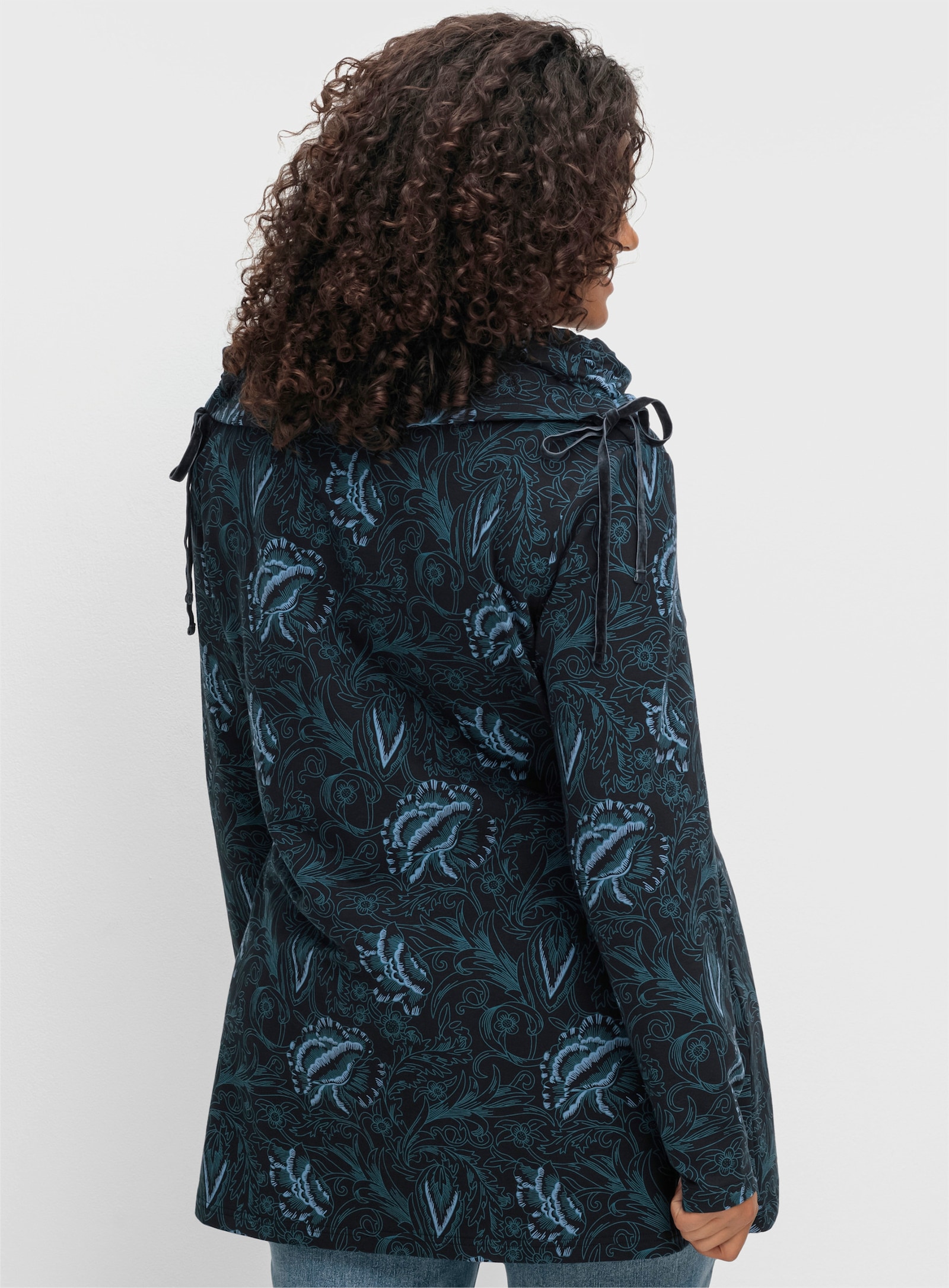 sheego by Joe Browns Sweatshirt - schwarz-bedruckt