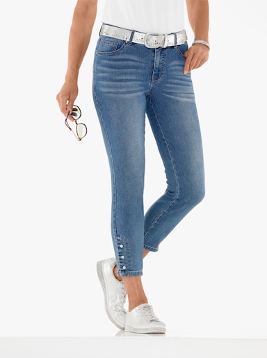 Ankle jeans - blue-bleached