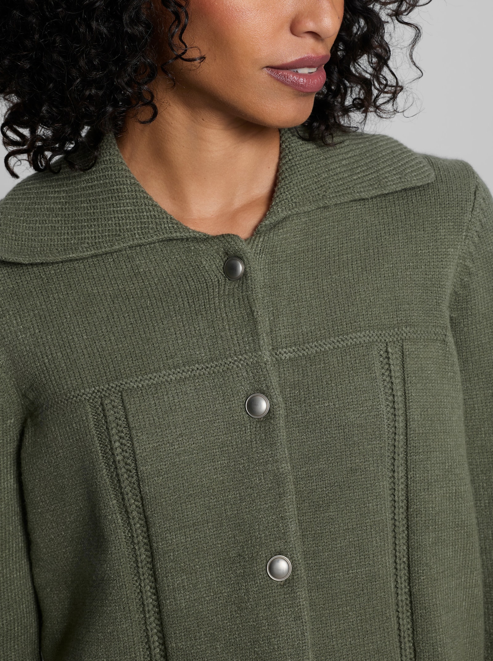 heine Strickjacke - khaki