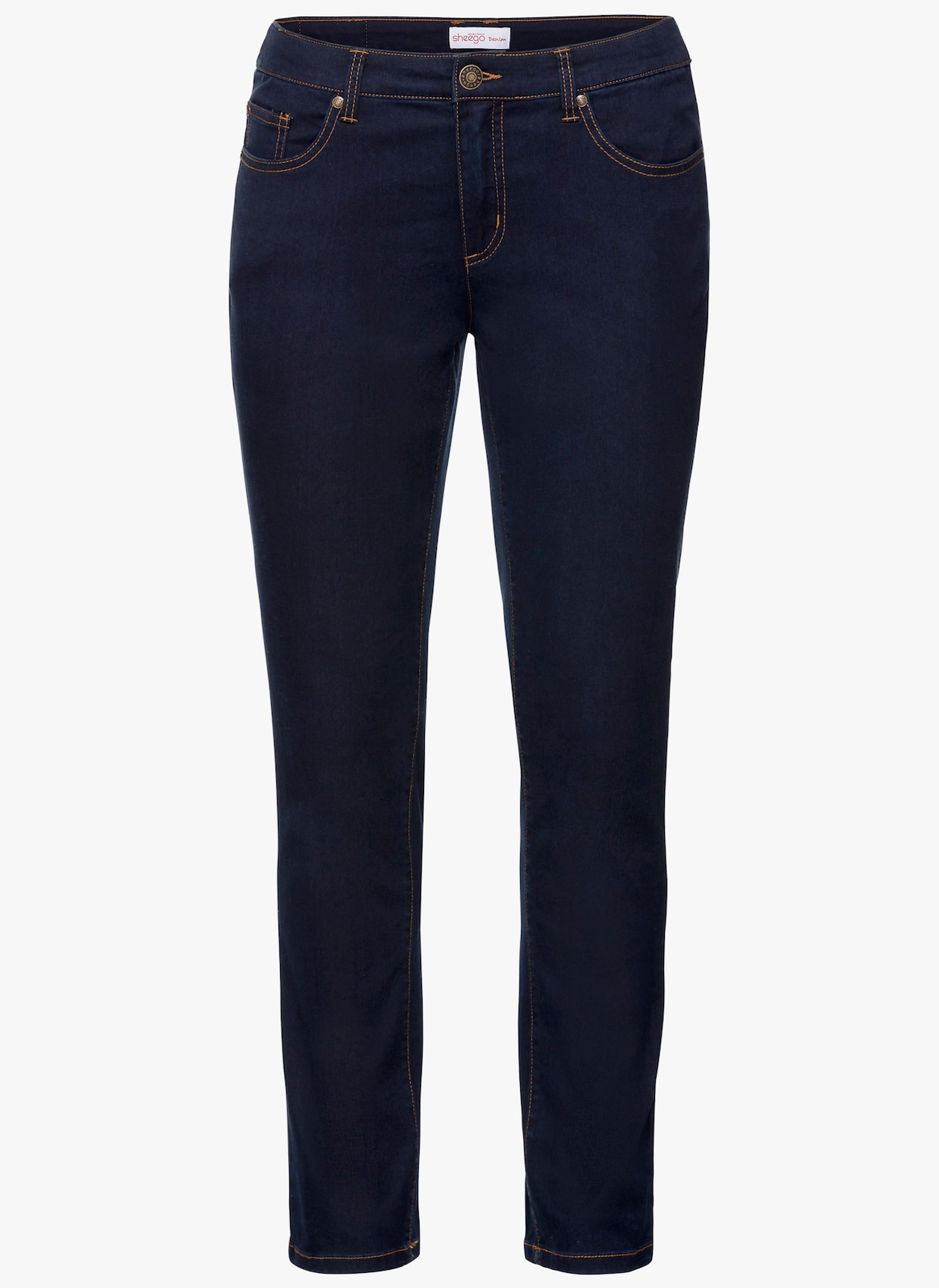 sheego 5-Pocket-Jeans - blue black denim