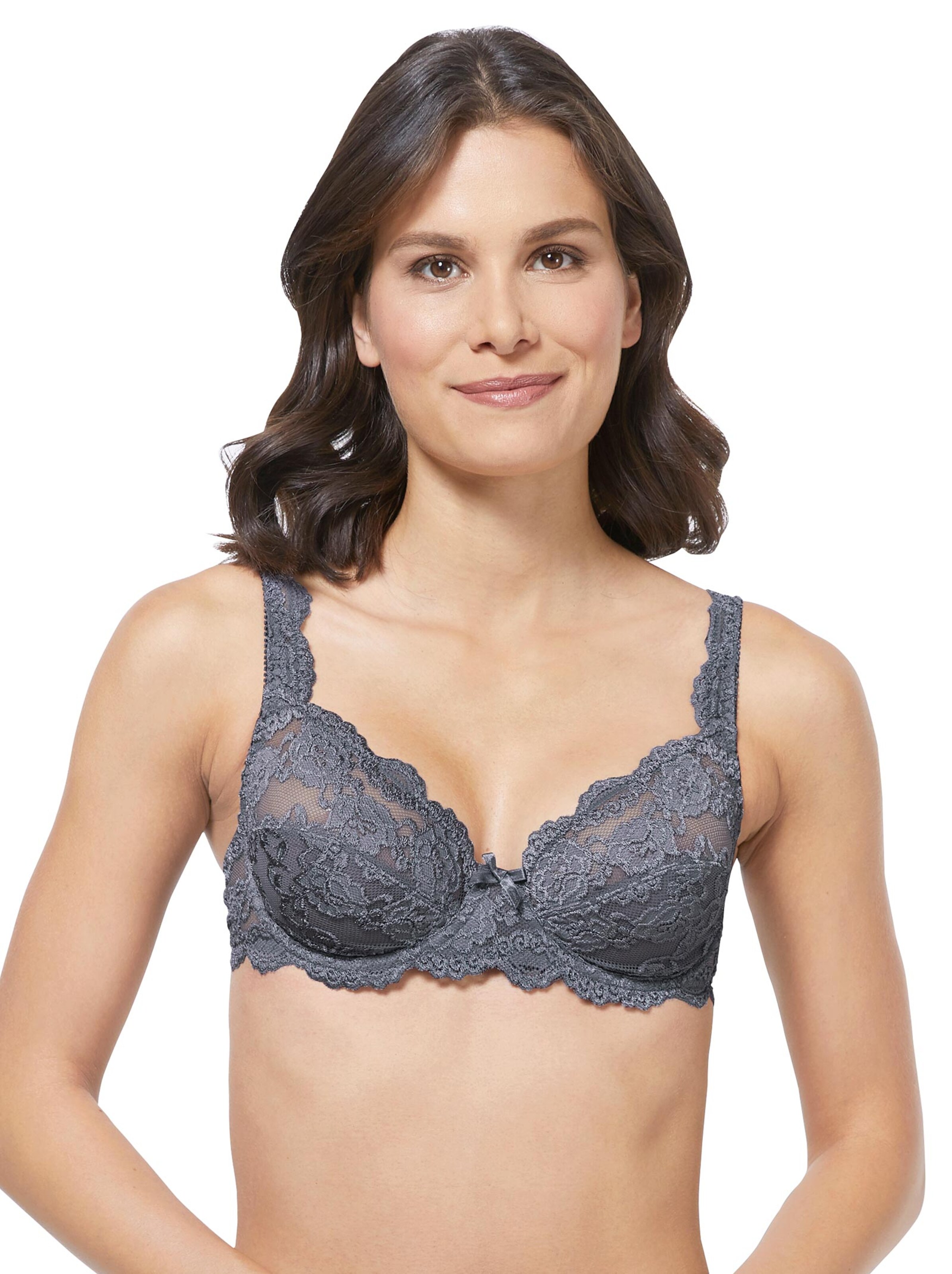 Sassa Bügel-BH - schwarz + anthrazit