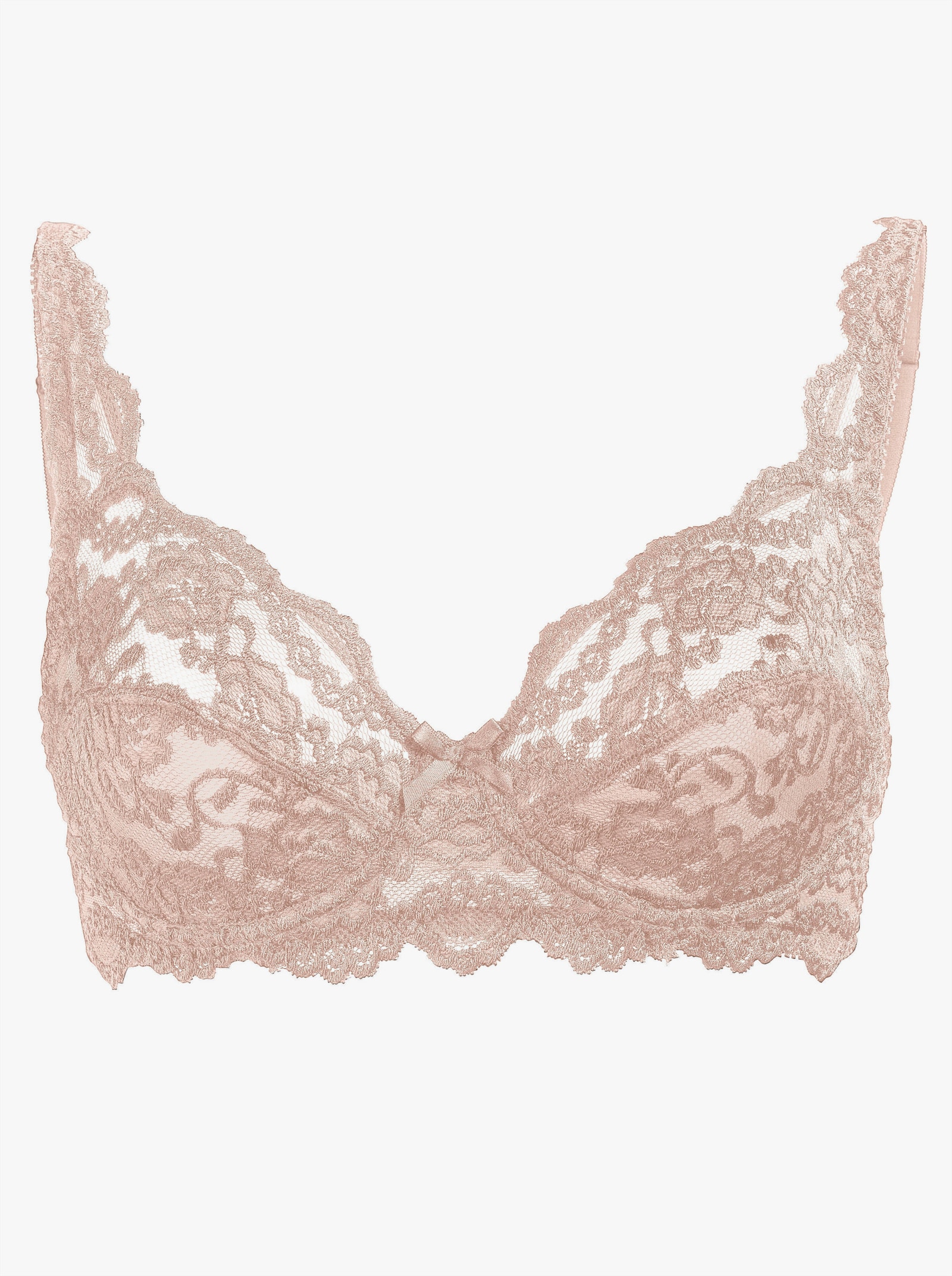 Sassa Combiné à armatures en dentelle élastique - blanc + couleur poudre