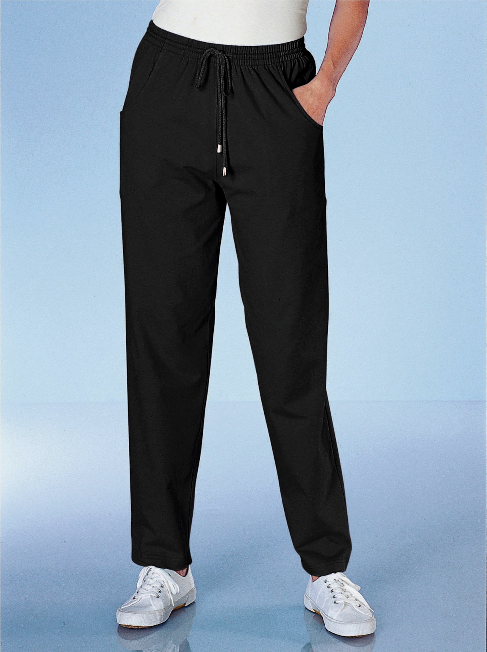 Kalhoty pro volný čas se stahovací šňůrkou - námořnická modrá