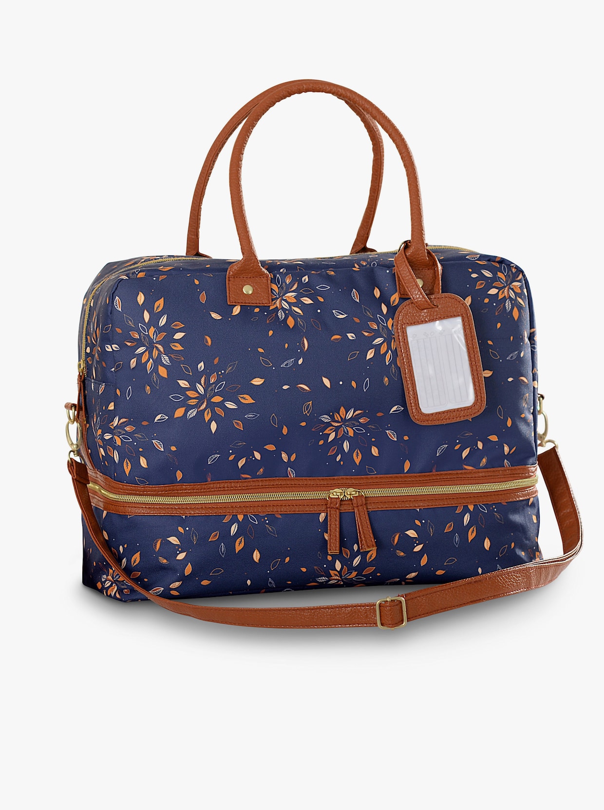 Tas - marine gebloemd