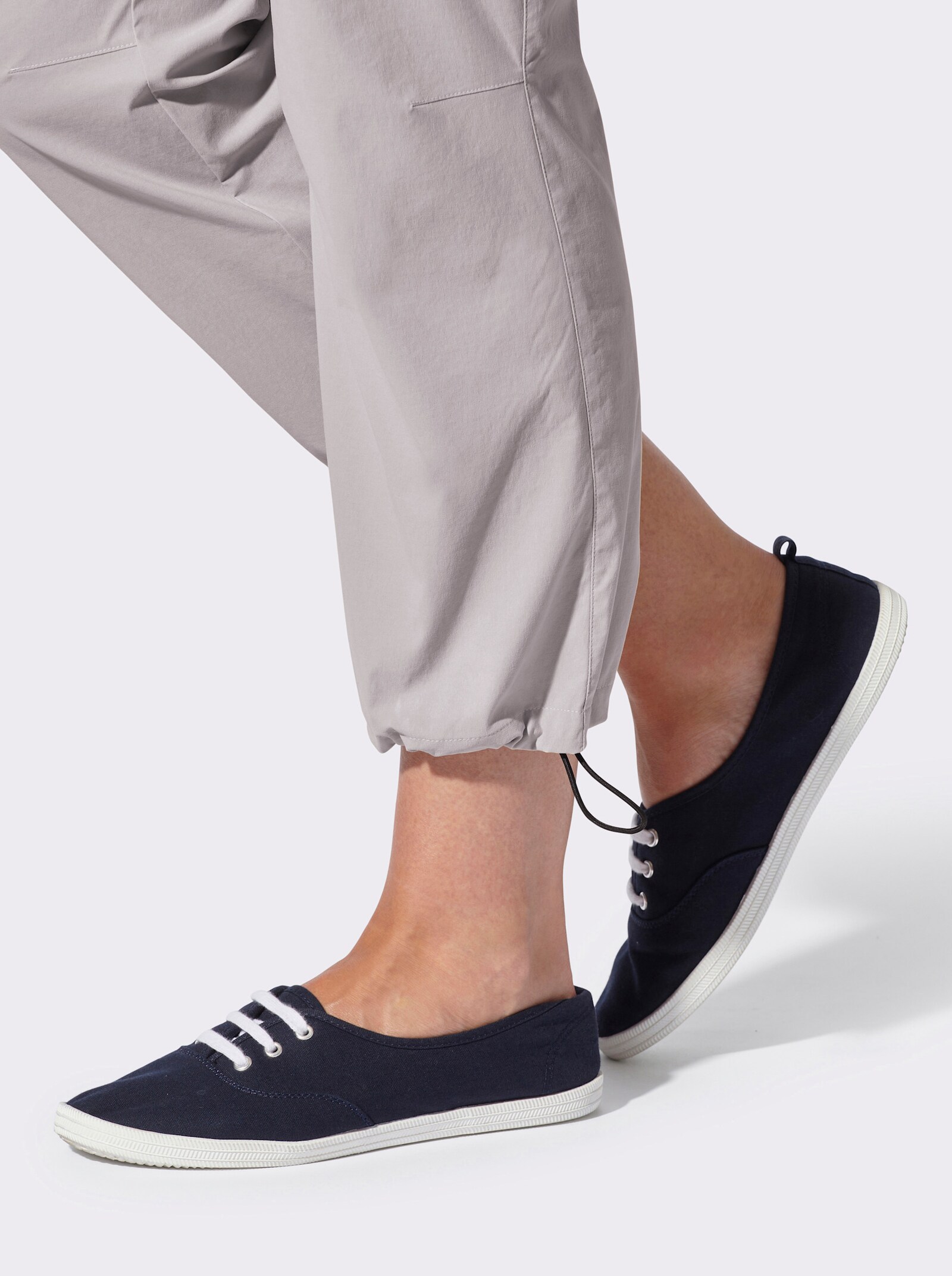 Funktionshose in 7/8-Länge - steingrau