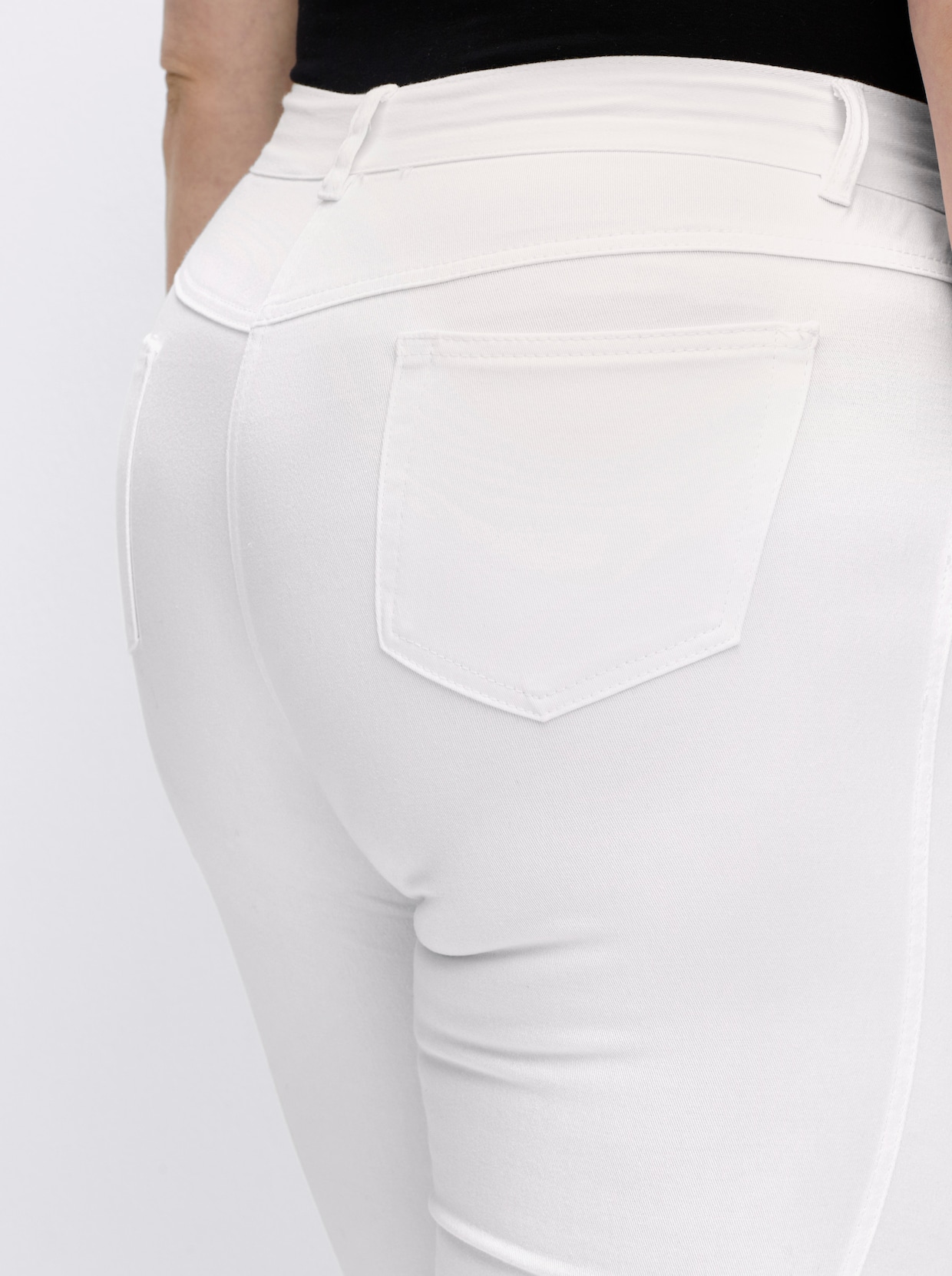 5-Pocket-Jeans gerade geschnitten - wollweiß