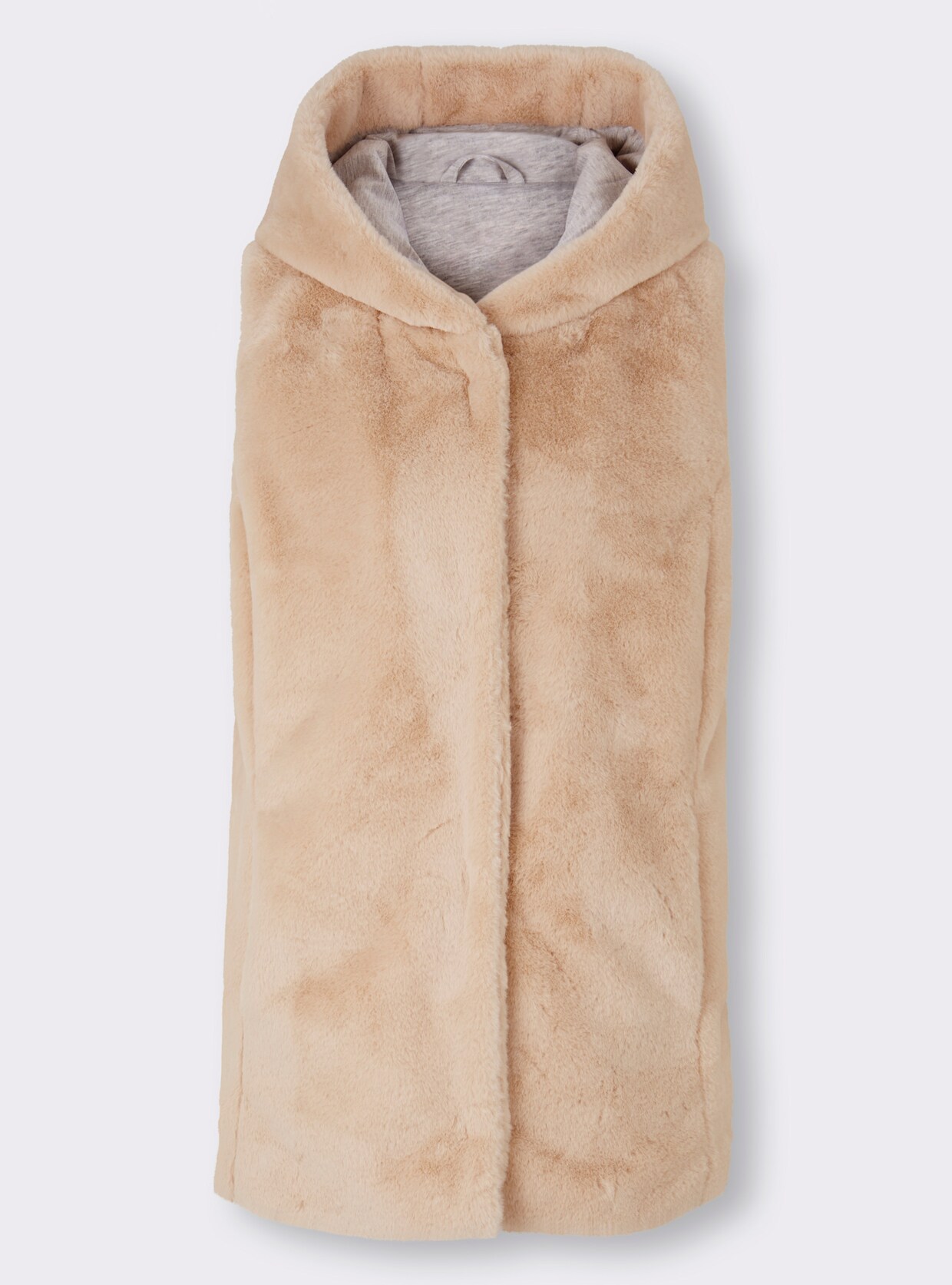 heine Gilet van imitatiebont - ivoorkleur
