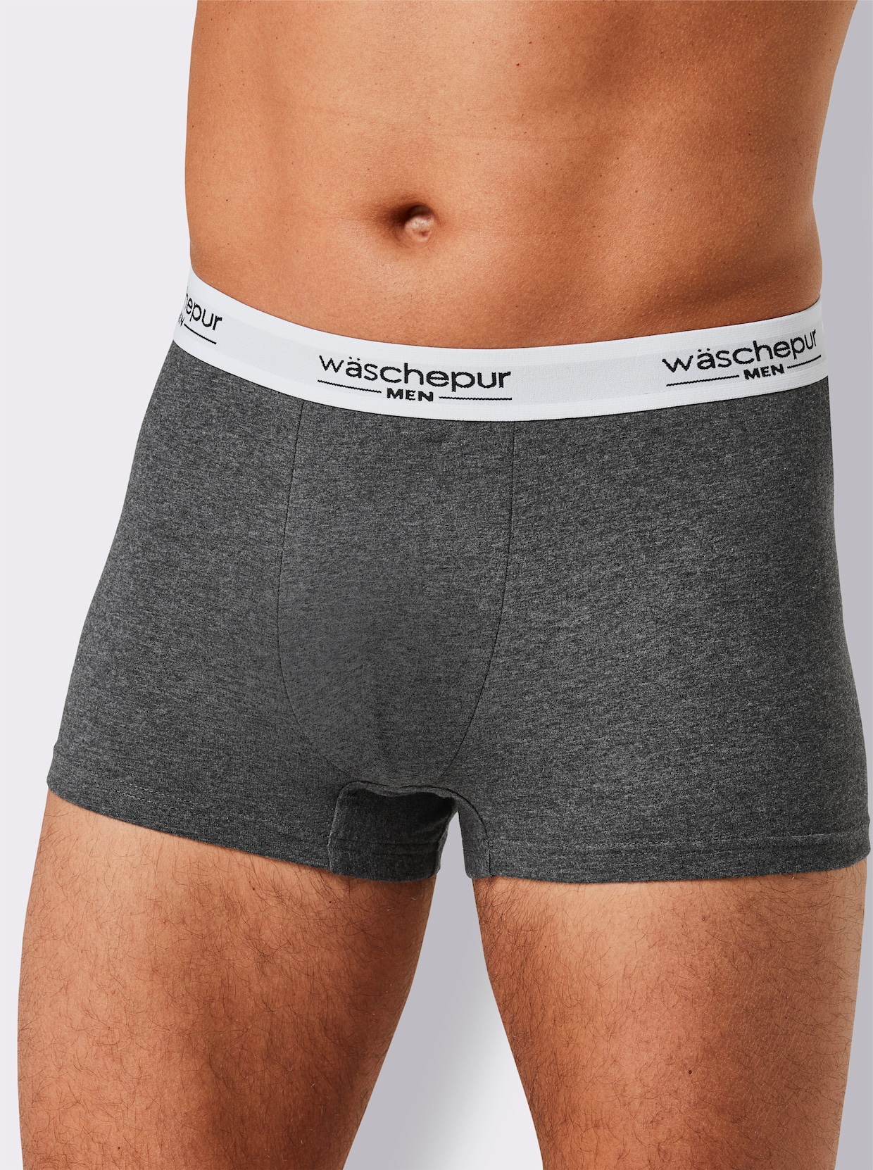 wäschepur men Pants - anthrazit + grau + weiss