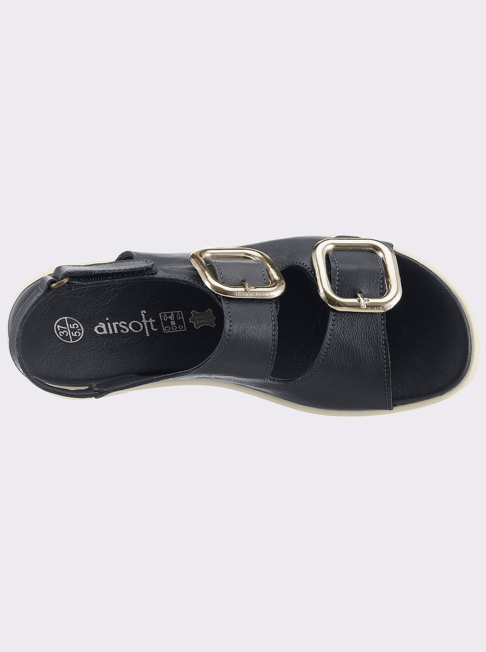 airsoft modern+ Sandalette mit Klettverschlüssen - marine