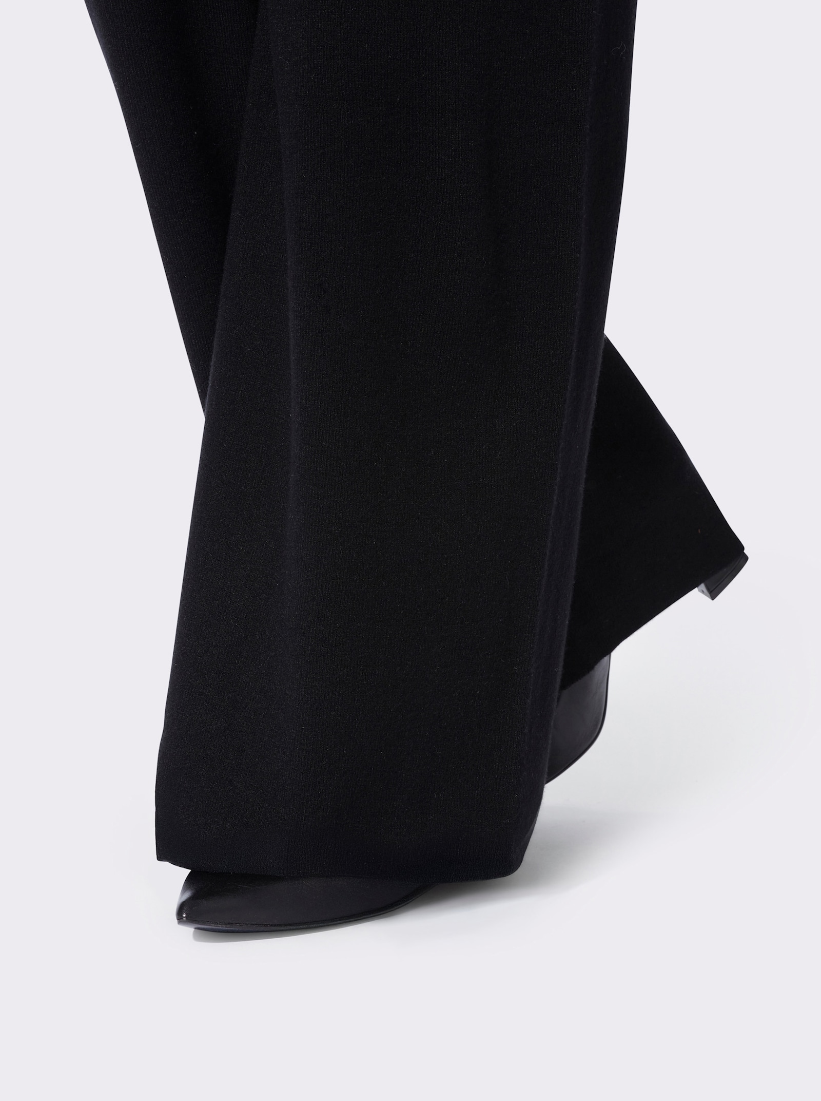 heine Strickhose mit weiten Beinen - schwarz