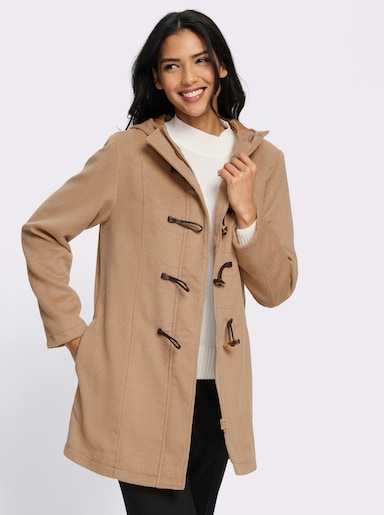 Longjacke mit Knebelknöpfen - camel