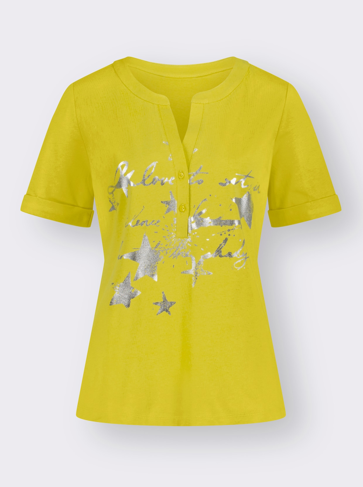 Print-Shirt - limone-bedruckt