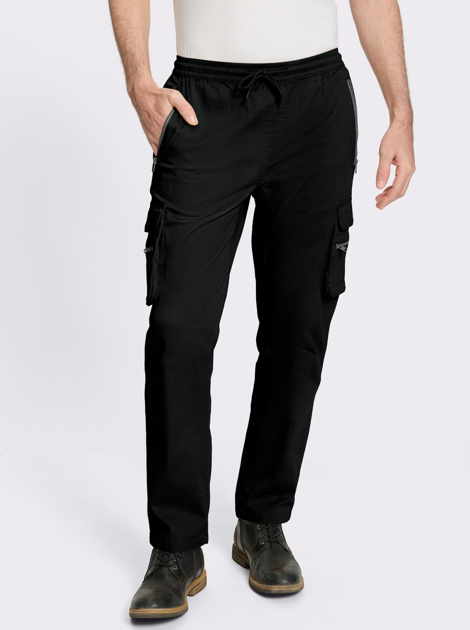 Catamaran Cargohose mit insgesamt 8 Taschen - schwarz