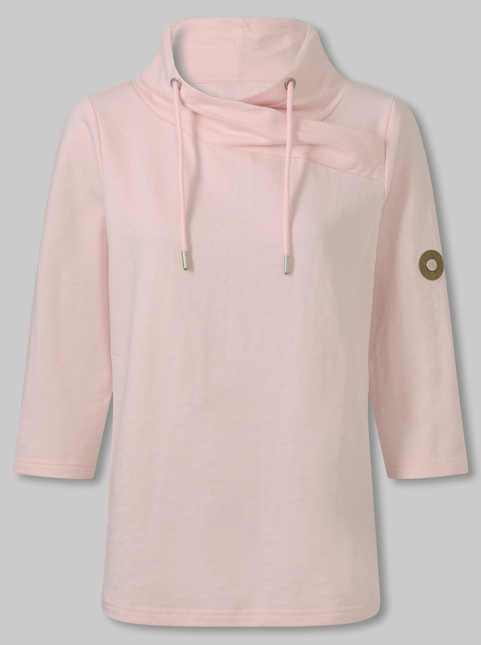 heine Sweatshirt mit Stehkragen - hellrosé