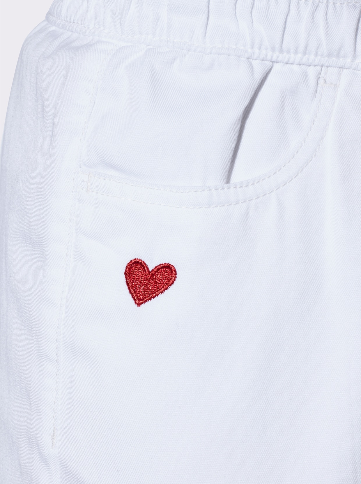 Schlupfjeans - weiß
