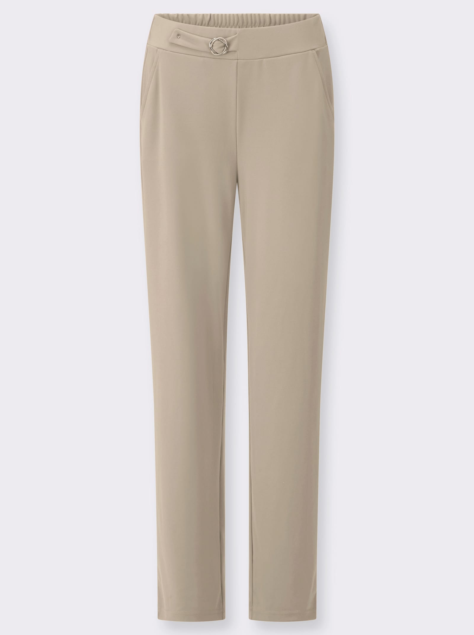 Schlupfhose mit Zierschnalle - sesam