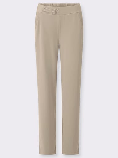 Schlupfhose mit Zierschnalle - sesam