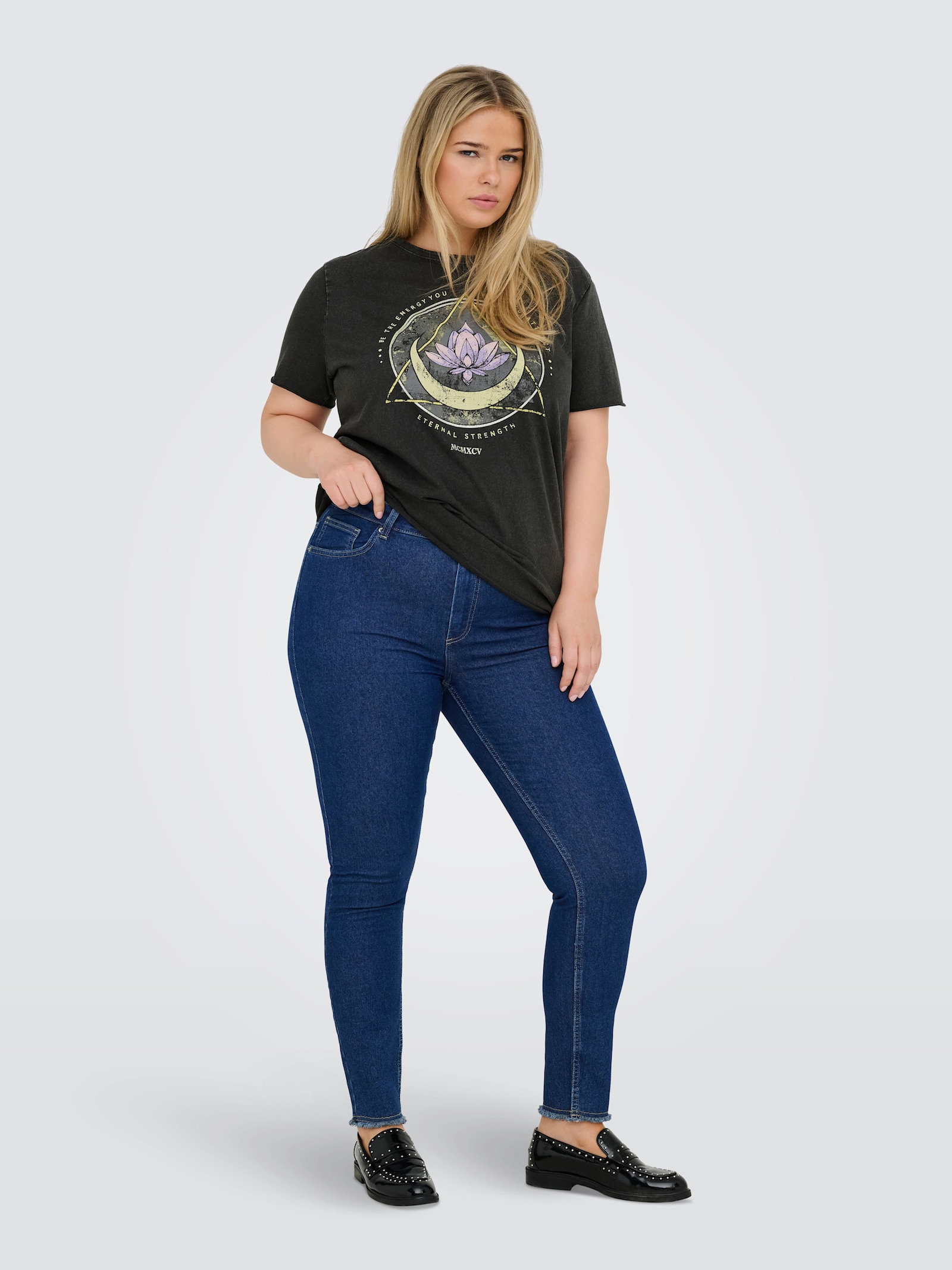 Skinny-fit-Jeans - dark blue denim