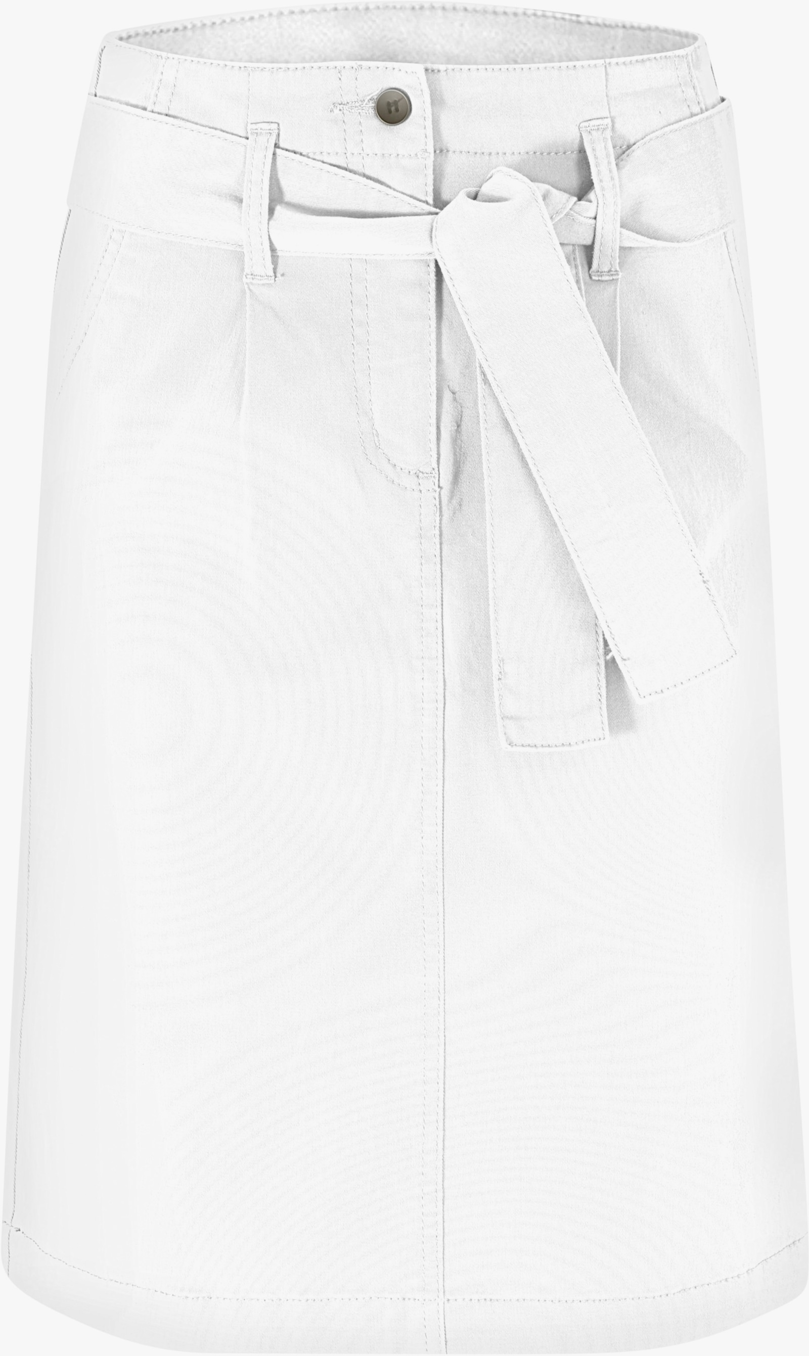 heine Webrock mit Bundfalten - weiß