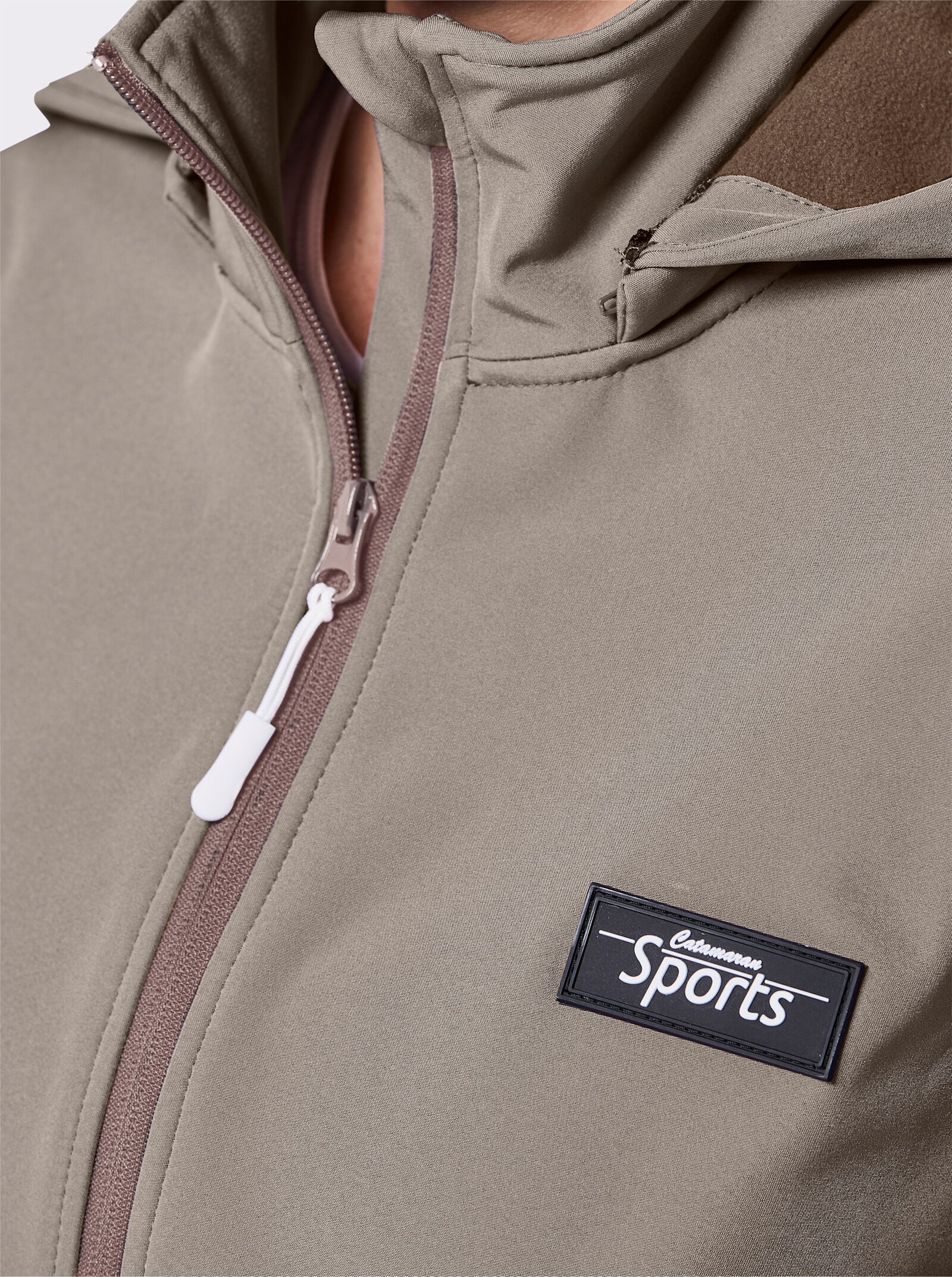Catamaran Sports Funktionsjacke mit Fleece-Innenseite - taupe