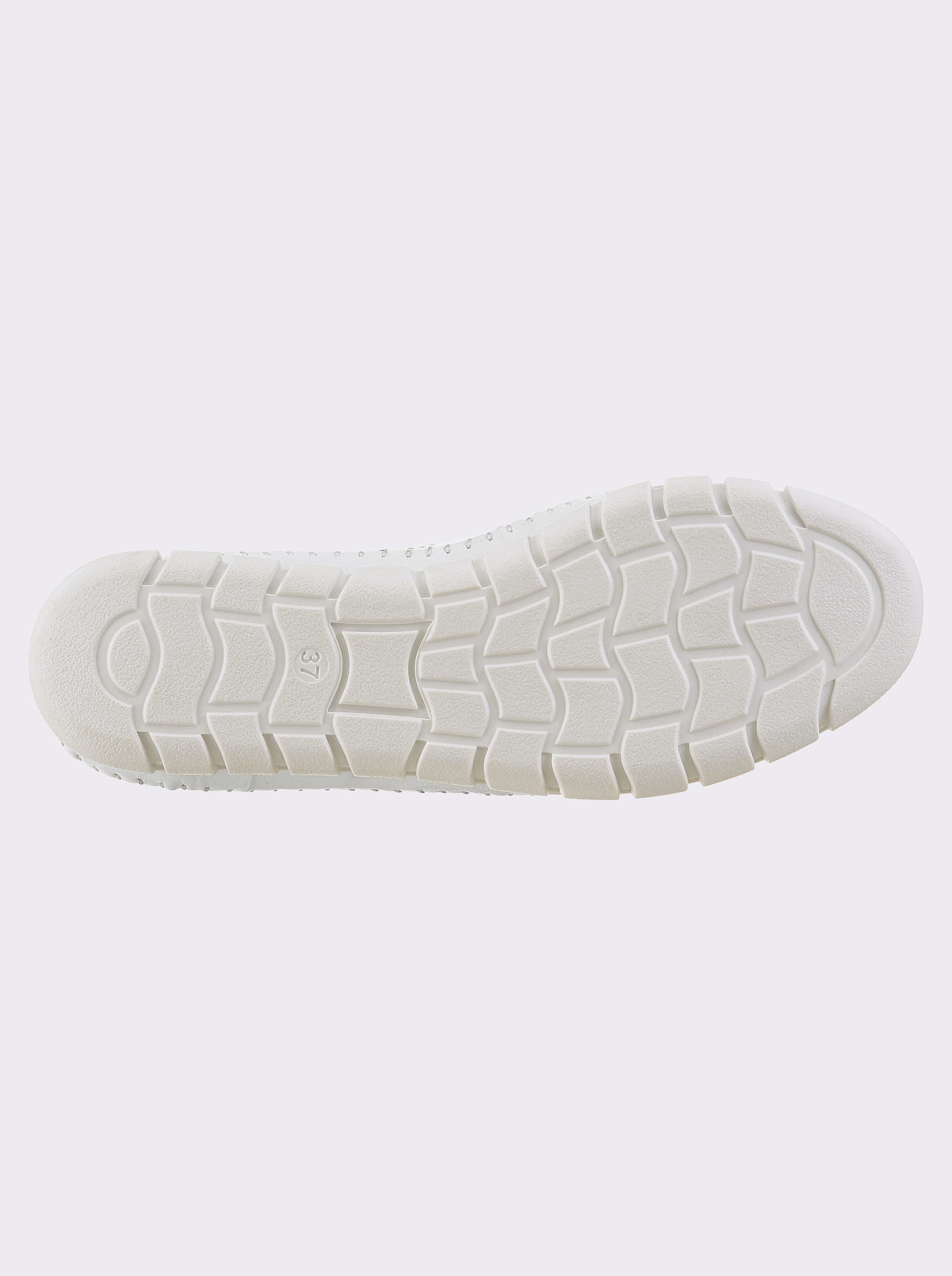 Gemini Schnürschuh mit Perforation - weiß